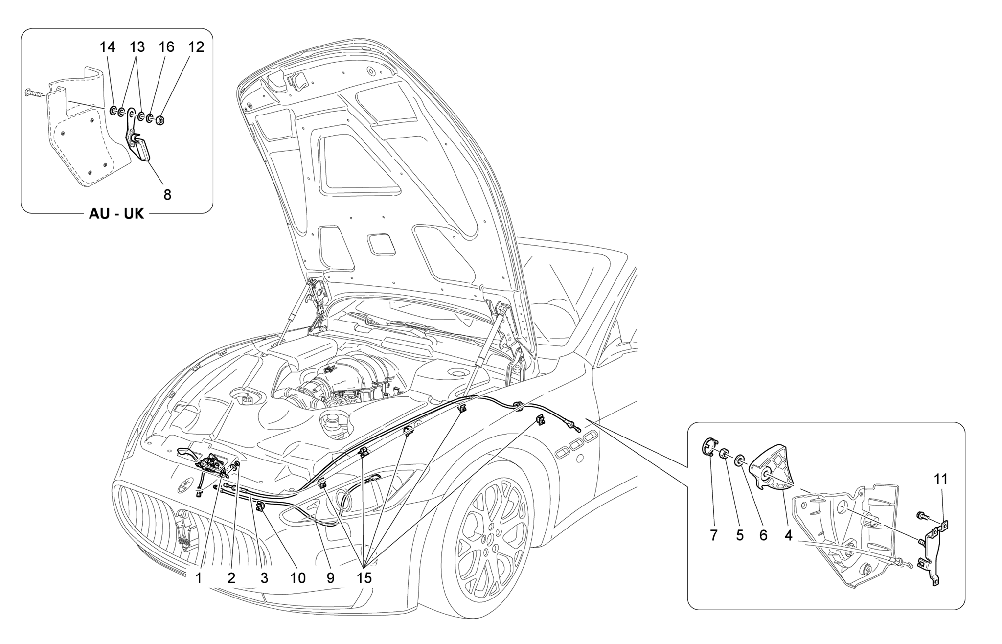 FRONT LID OPENING BUTTON