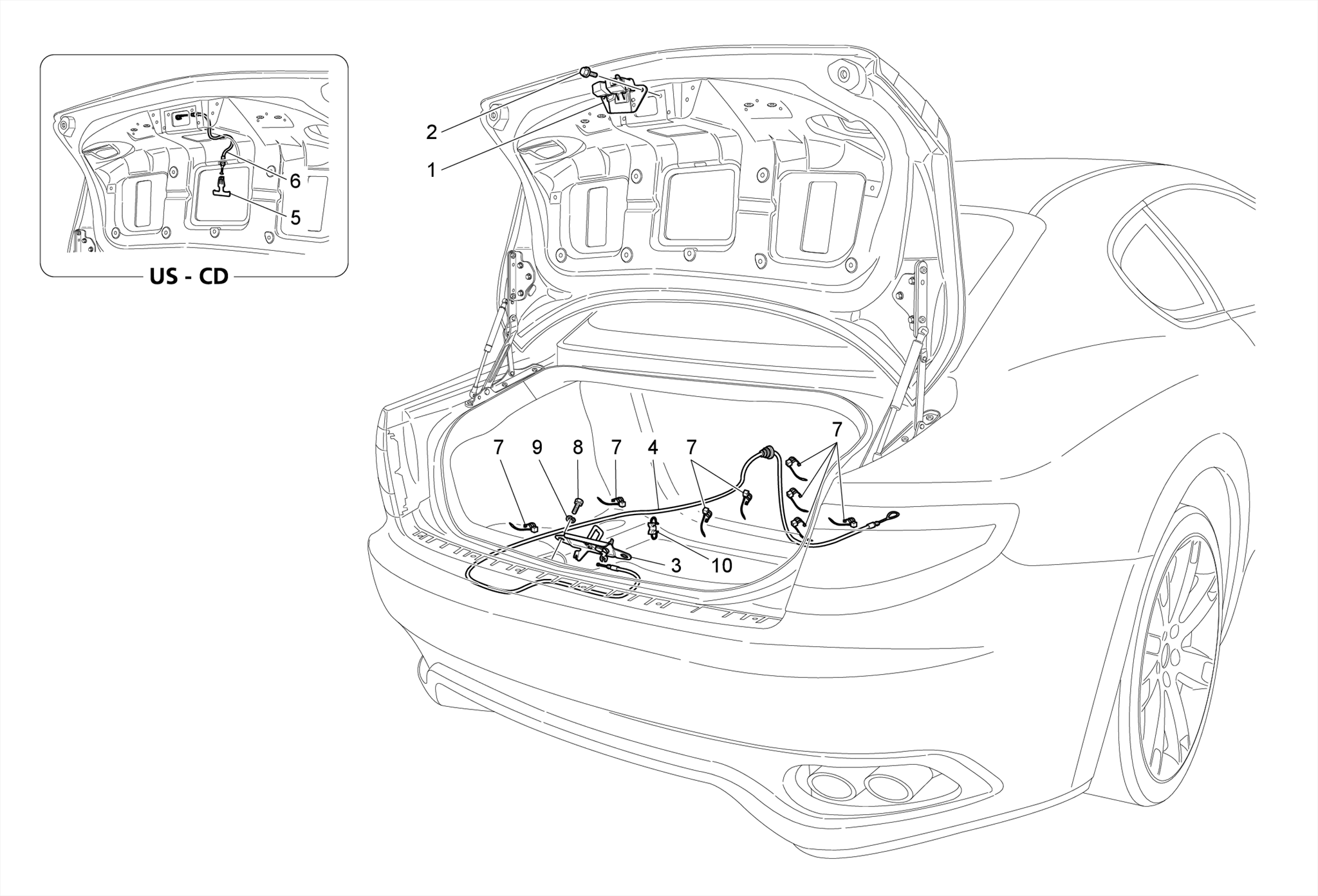 REAR LID OPENING CONTROL