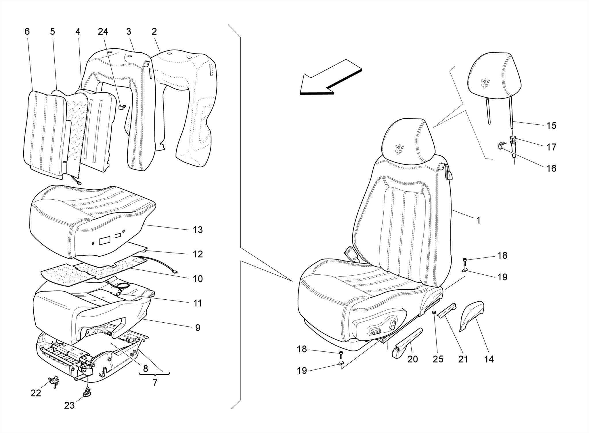 FRONT SEATS: TRIM PANELS