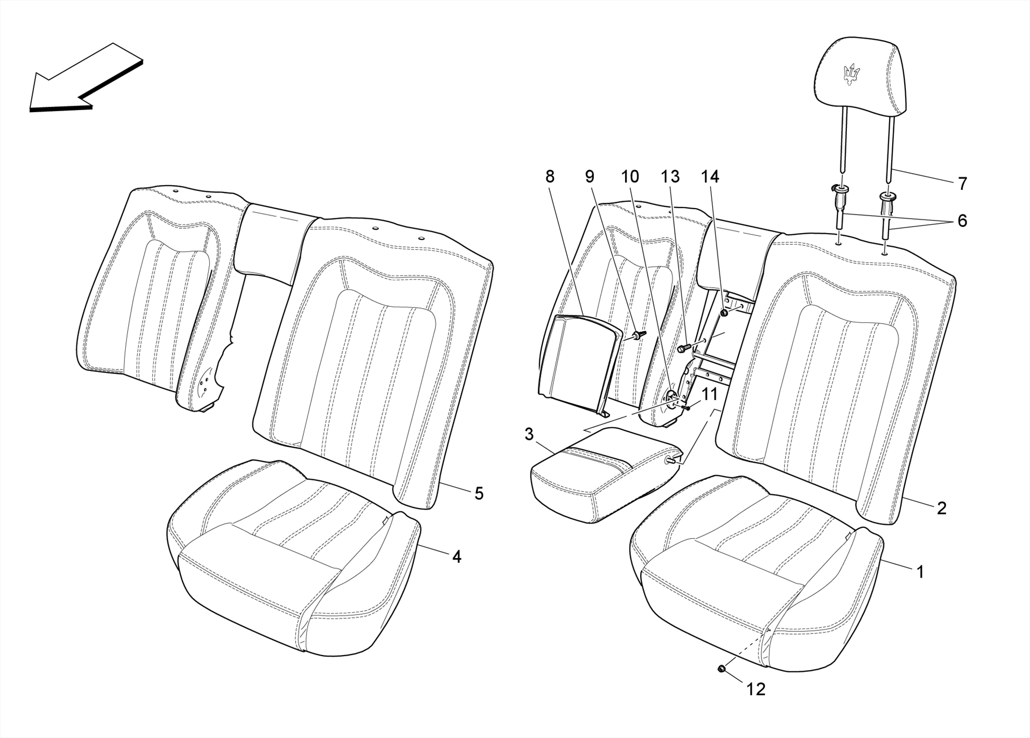 REAR SEATS: TRIM PANELS