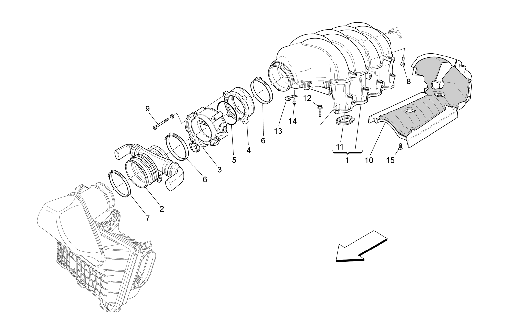 INTAKE MANIFOLD AND THROTTLE BODY