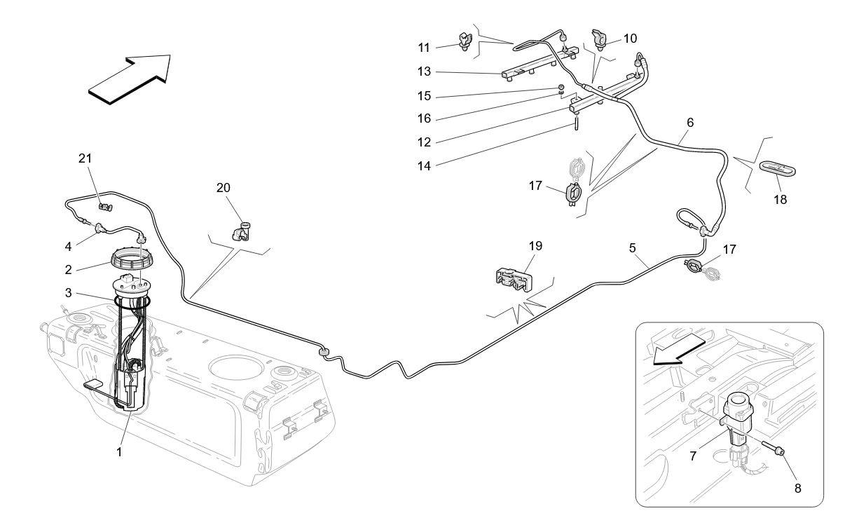 FUEL PUMPS AND CONNECTION LINES