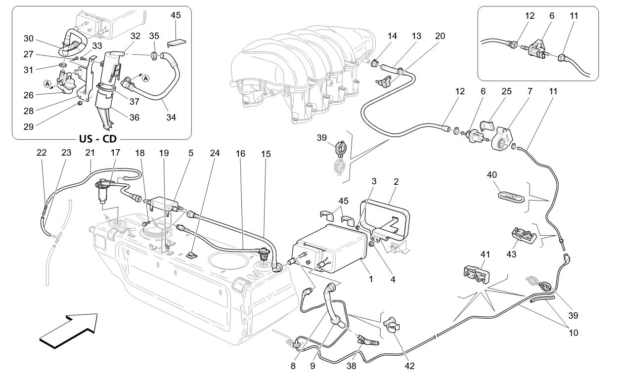 FUEL VAPOUR RECIRCULATION SYSTEM