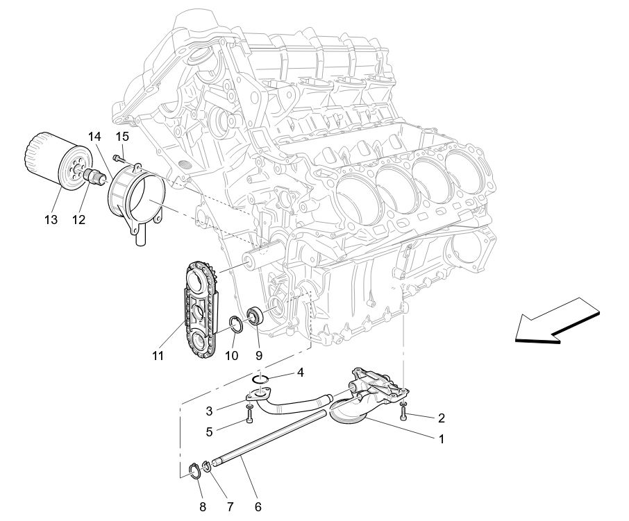 LUBRICATION SYSTEM - PUMP AND FILTER