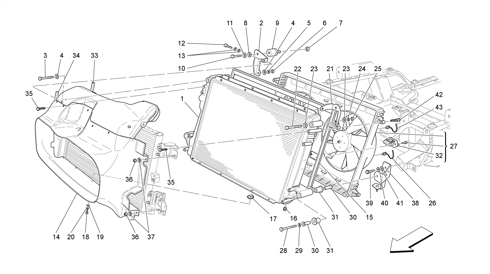 COOLING: AIR RADIATORS AND DUCTS