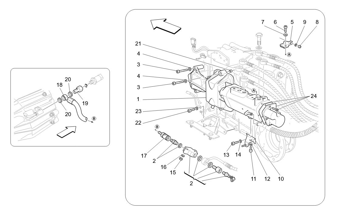 ACTUATION HYDRAULIC PARTS FOR F1
