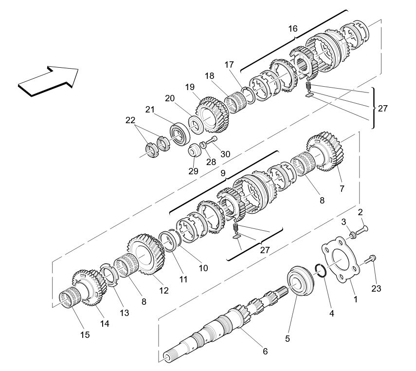 MAIN SHAFT GEARS