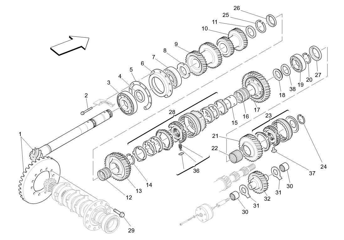 LAY SHAFT GEARS