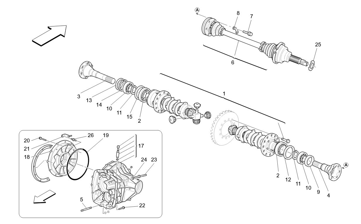 DIFFERENTIAL AND REAR AXLE SHAFTS