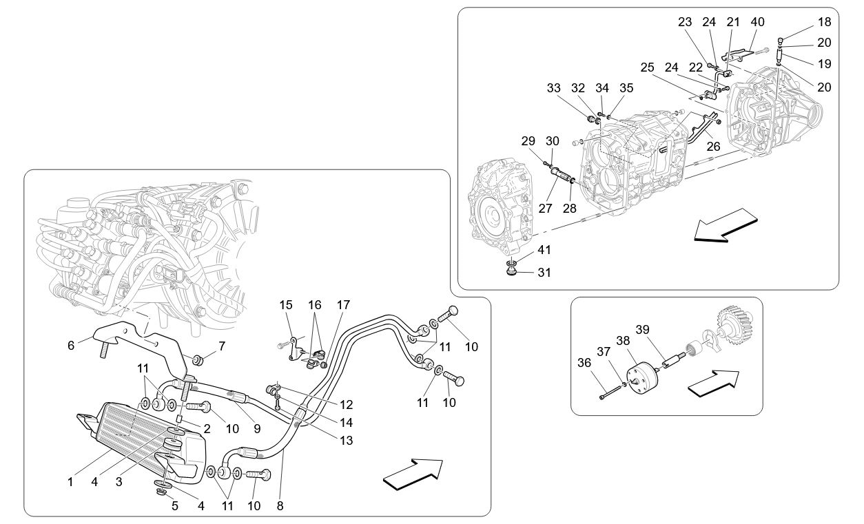 LUBRICATION AND GEARBOX OIL COOLING