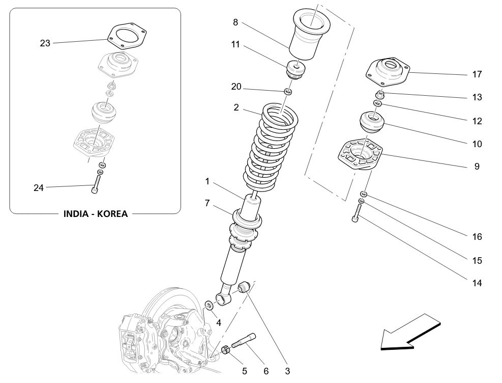 REAR SHOCK ABSORBER DEVICES