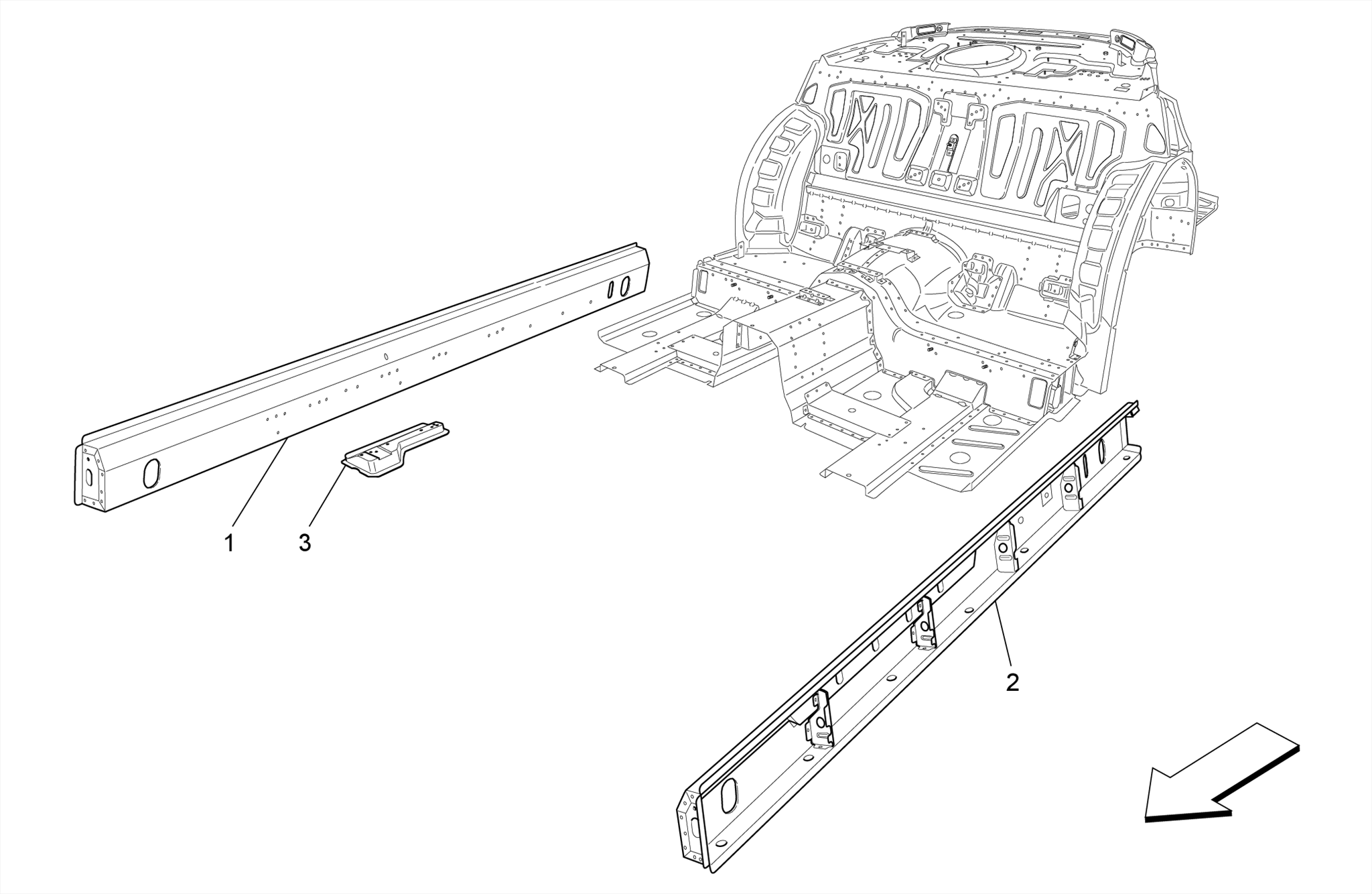 CENTRAL STRUCTURAL FRAMES AND SHEET PANELS