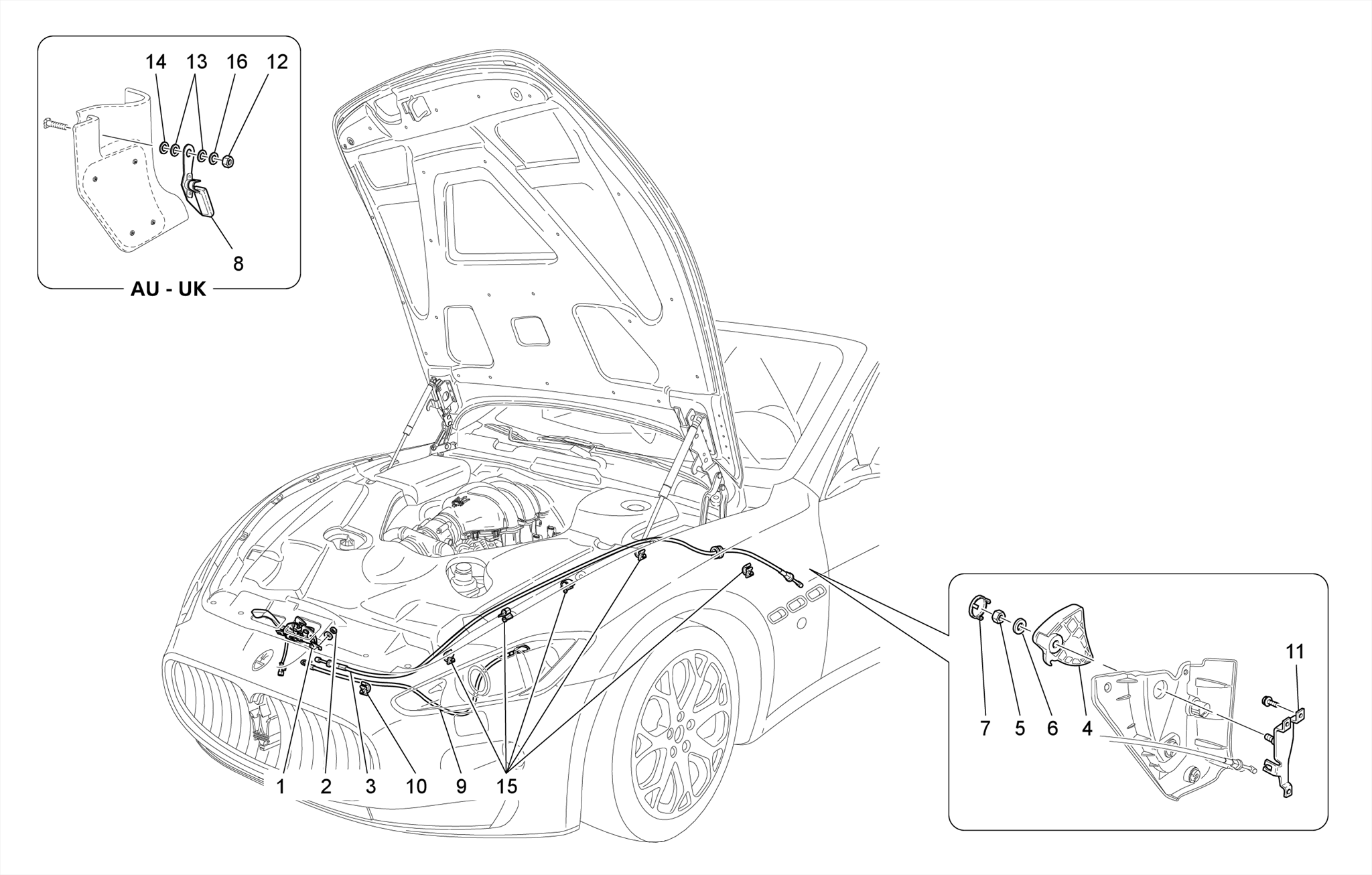 FRONT LID OPENING BUTTON