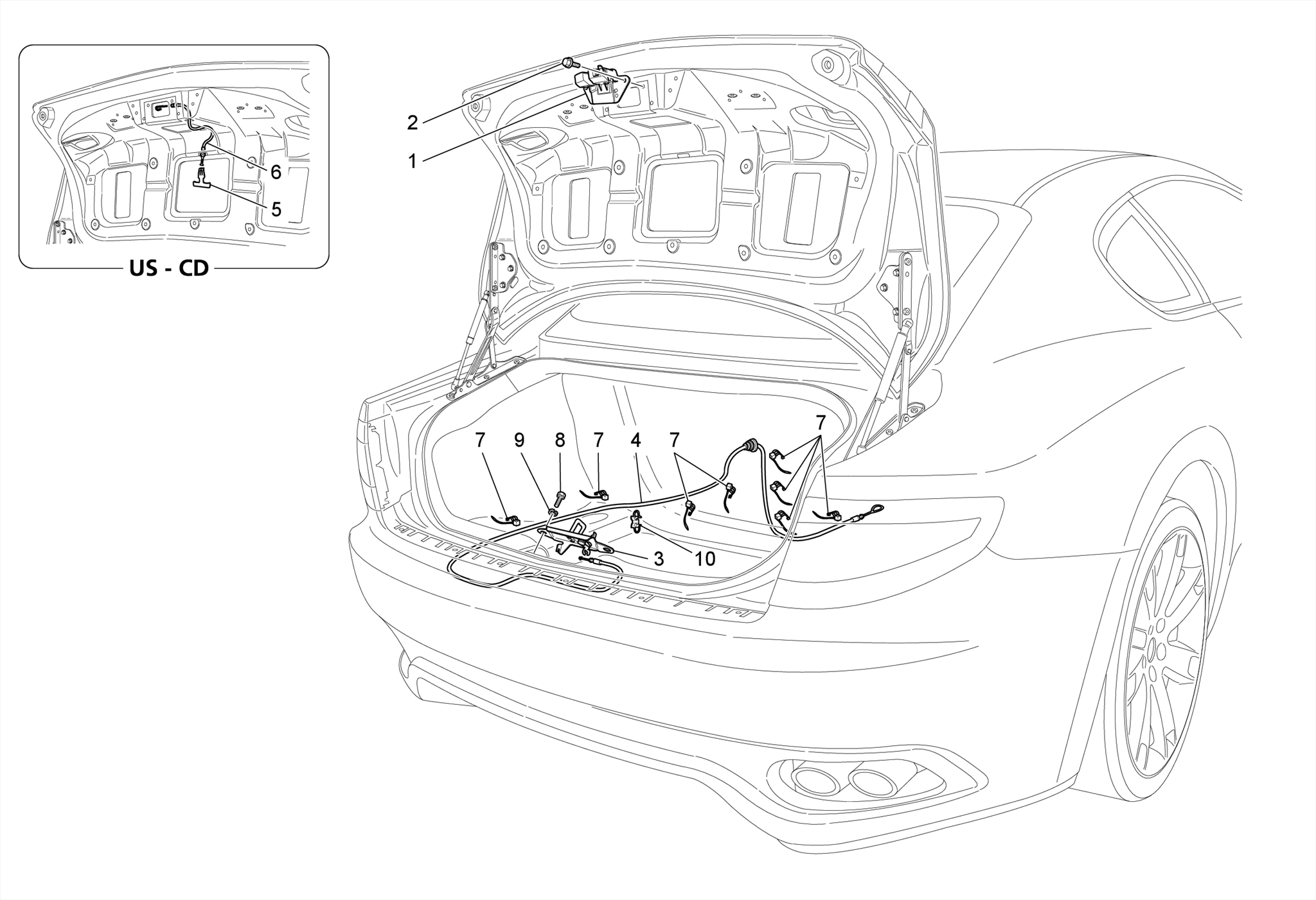 REAR LID OPENING CONTROL