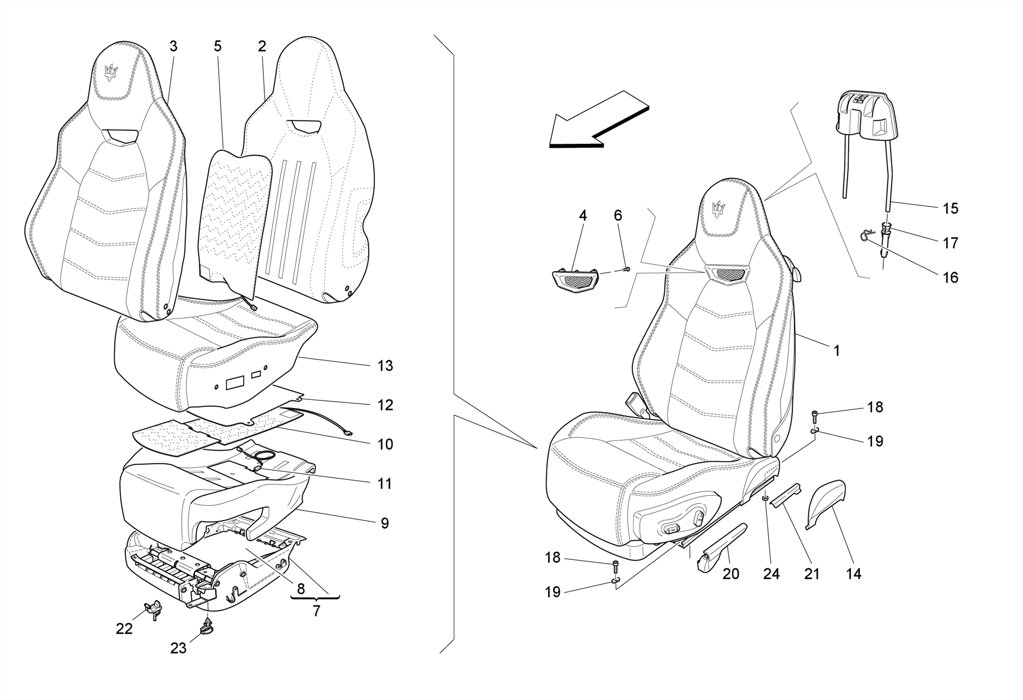 FRONT SEATS: TRIM PANELS