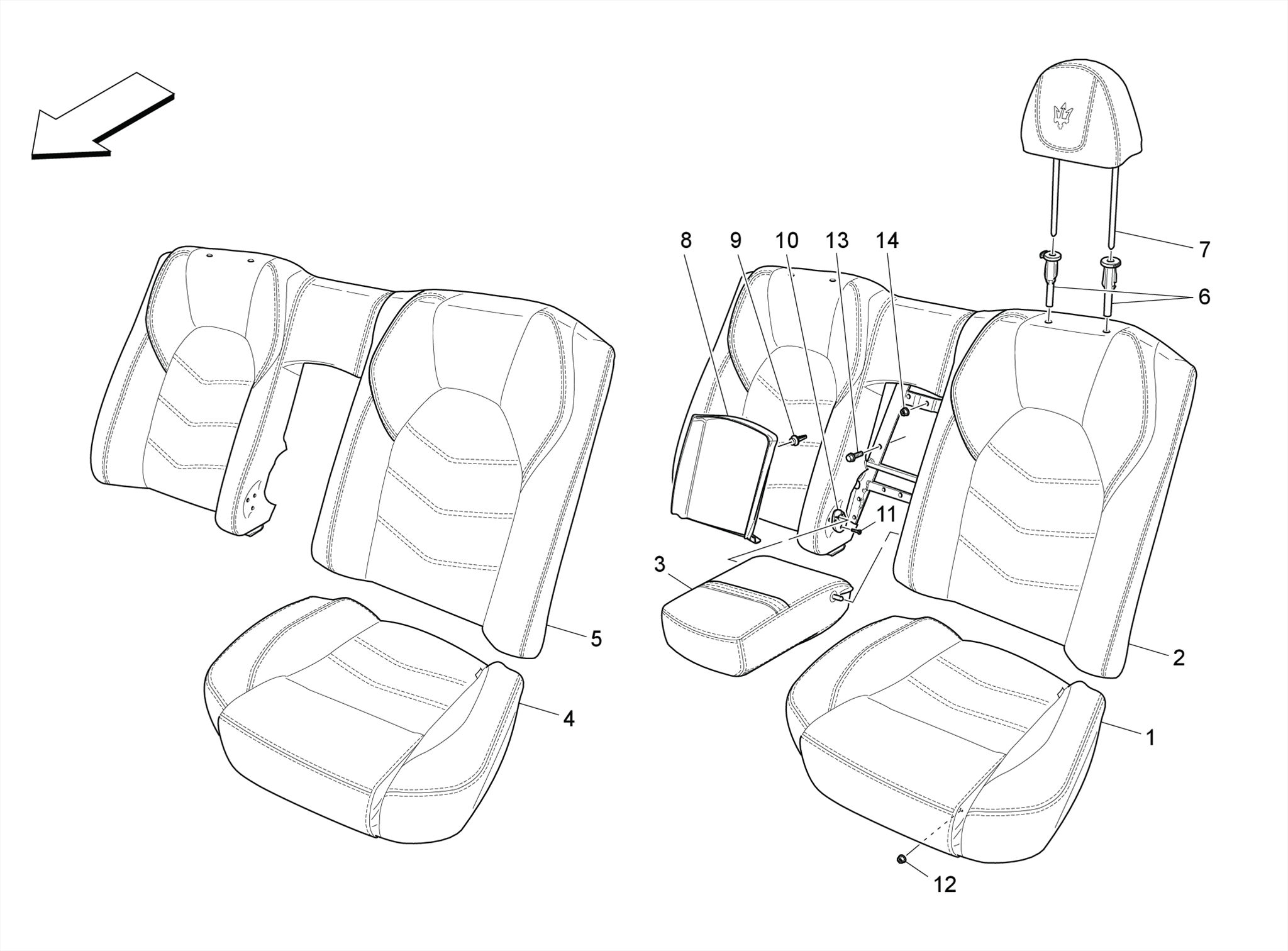 REAR SEATS: TRIM PANELS