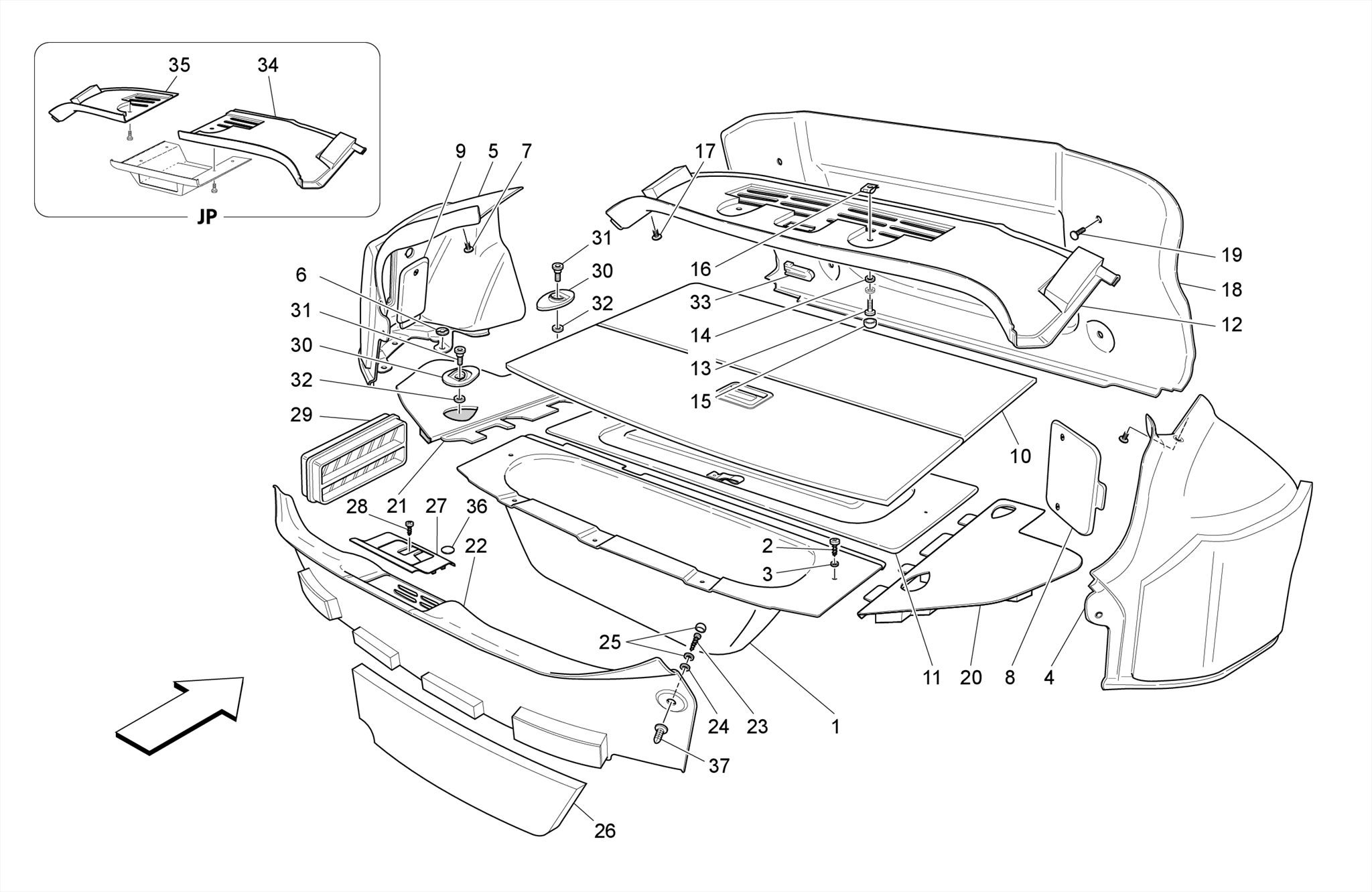 LUGGAGE COMPARTMENT MATS