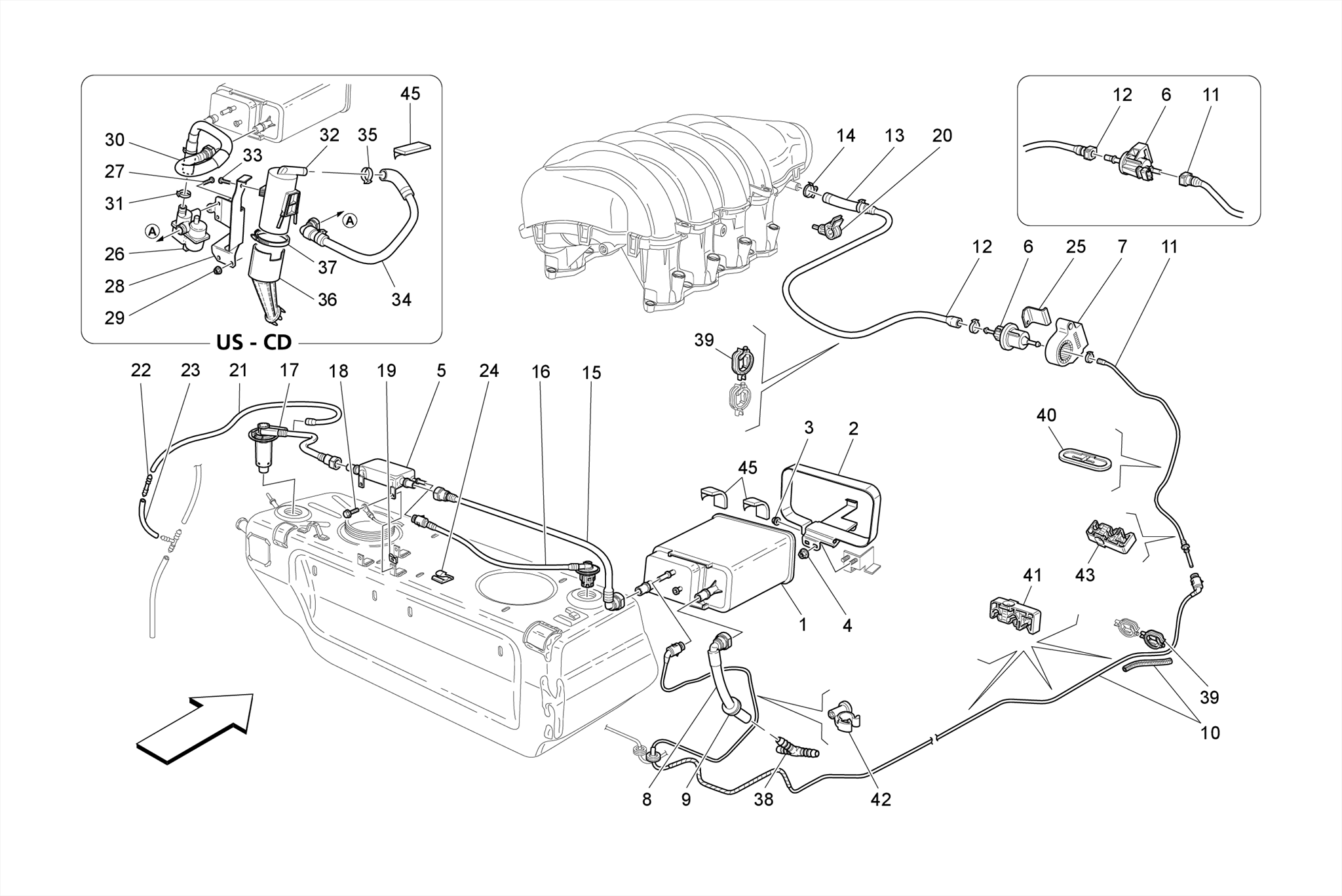 FUEL VAPOUR RECIRCULATION SYSTEM