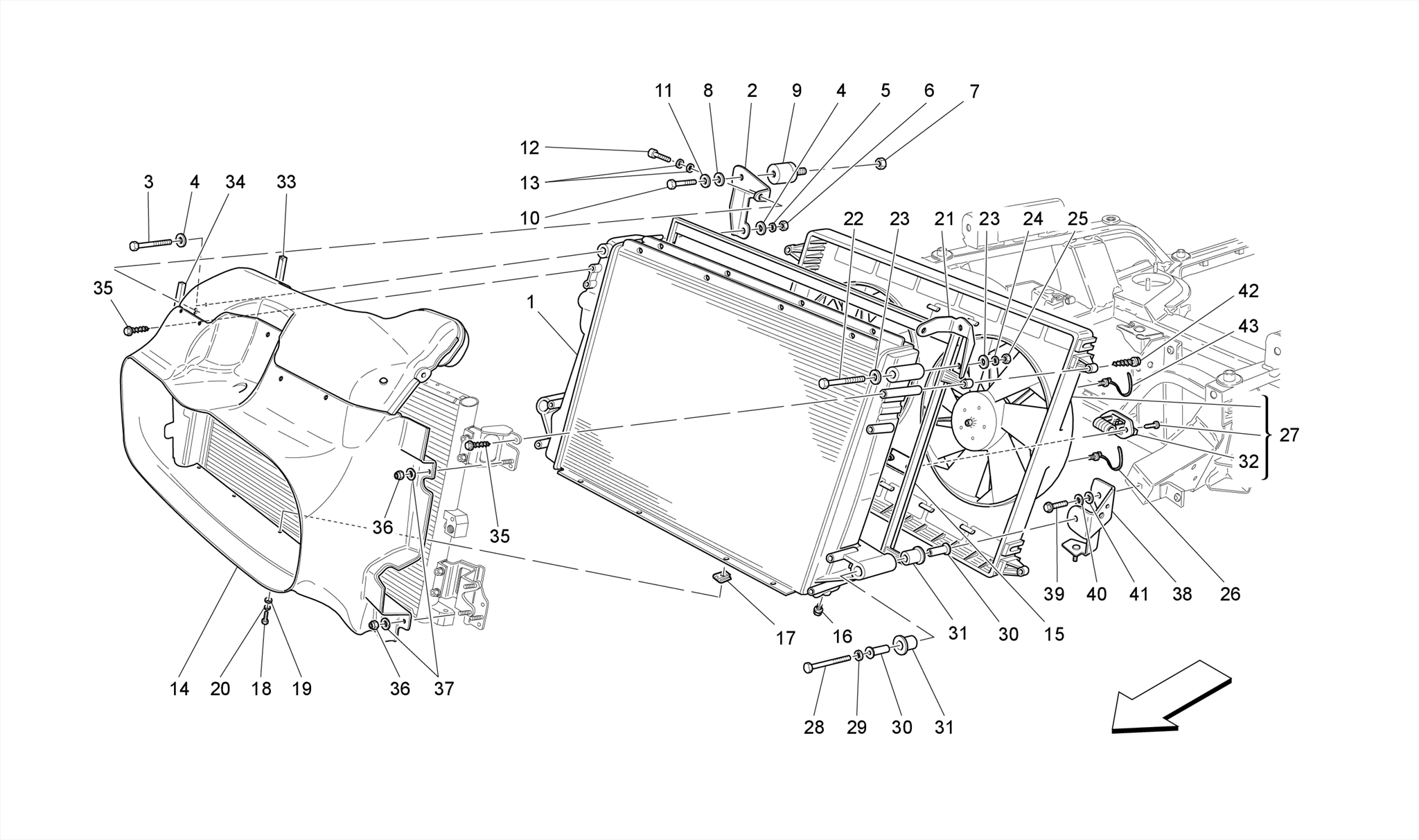 COOLING: AIR RADIATORS AND DUCTS