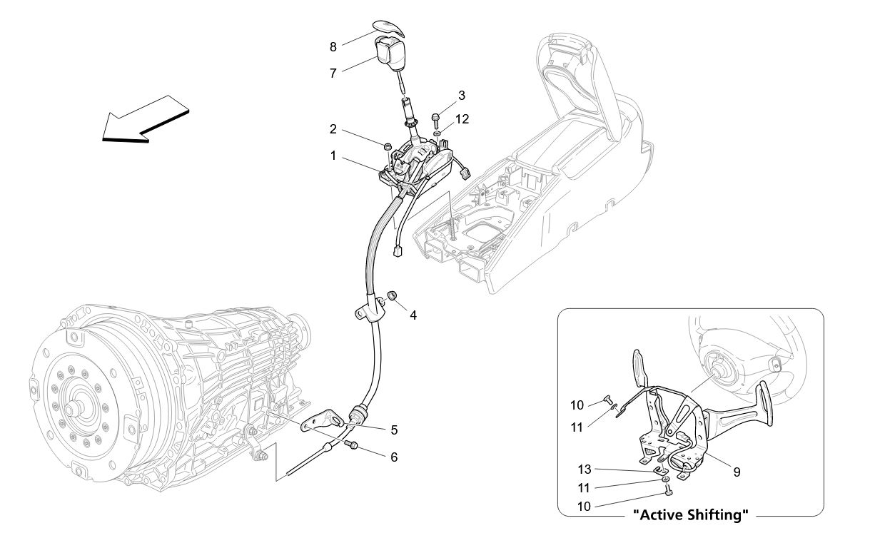 DRIVER CONTROLS FOR AUTOMATIC GEARBOX