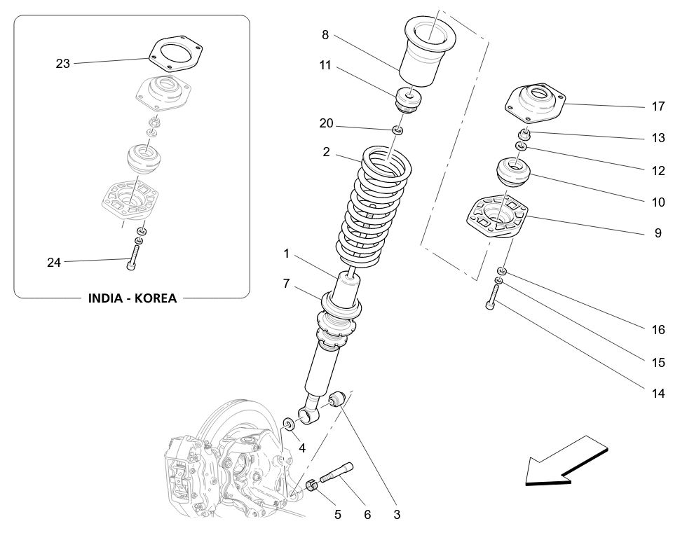 REAR SHOCK ABSORBER DEVICES