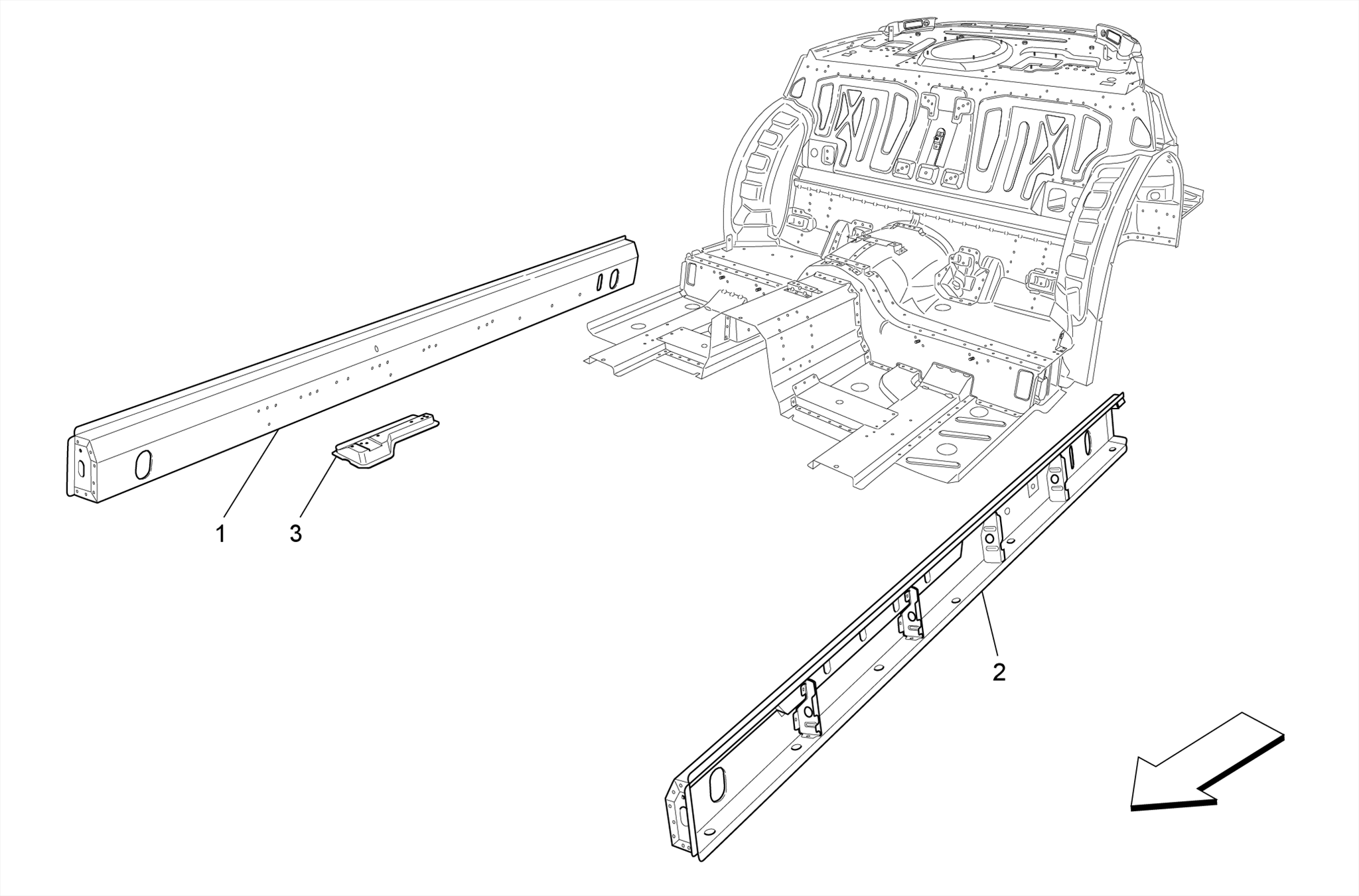 CENTRAL STRUCTURAL FRAMES AND SHEET PANELS