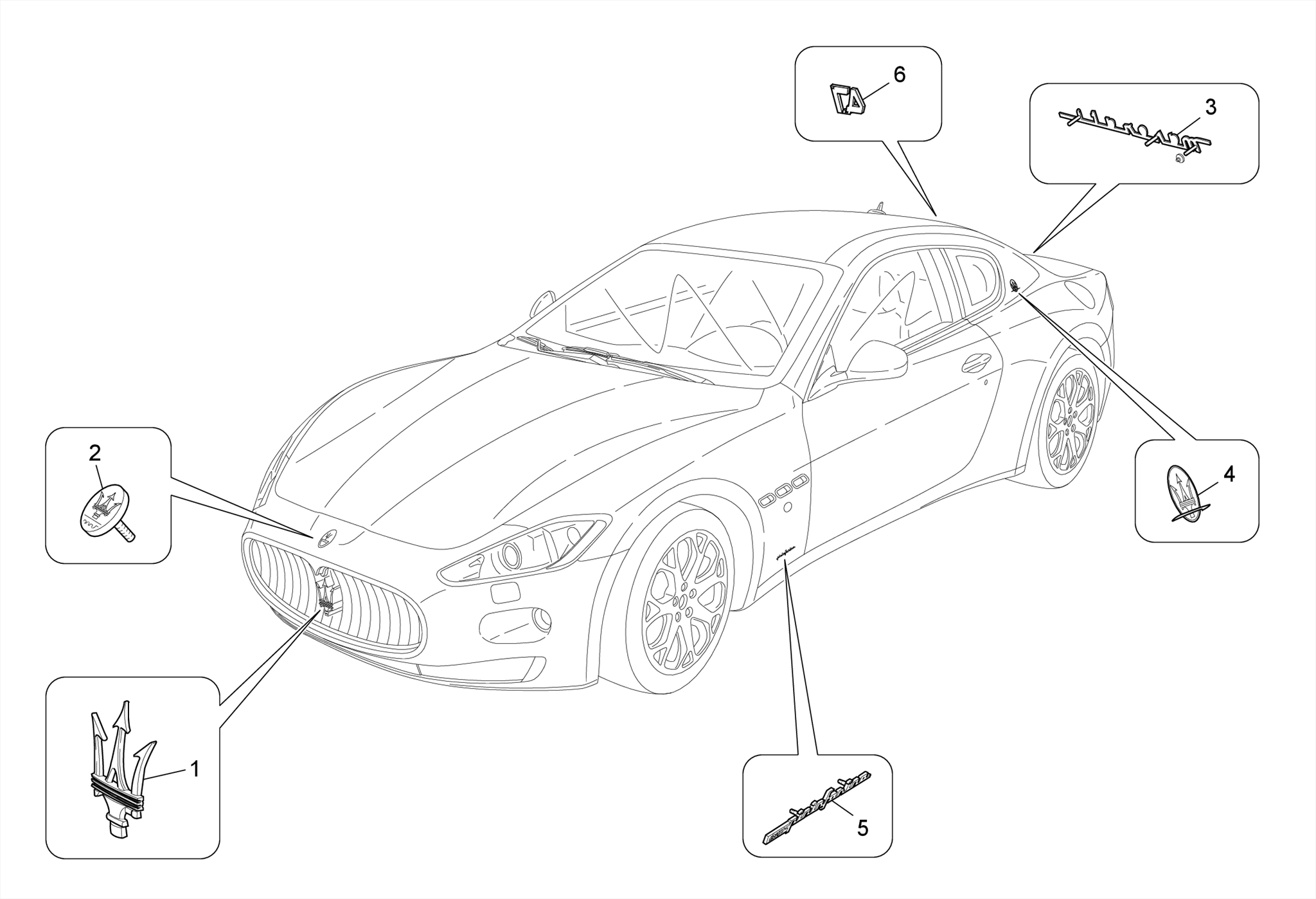 TRIMS, BRANDS AND SYMBOLS