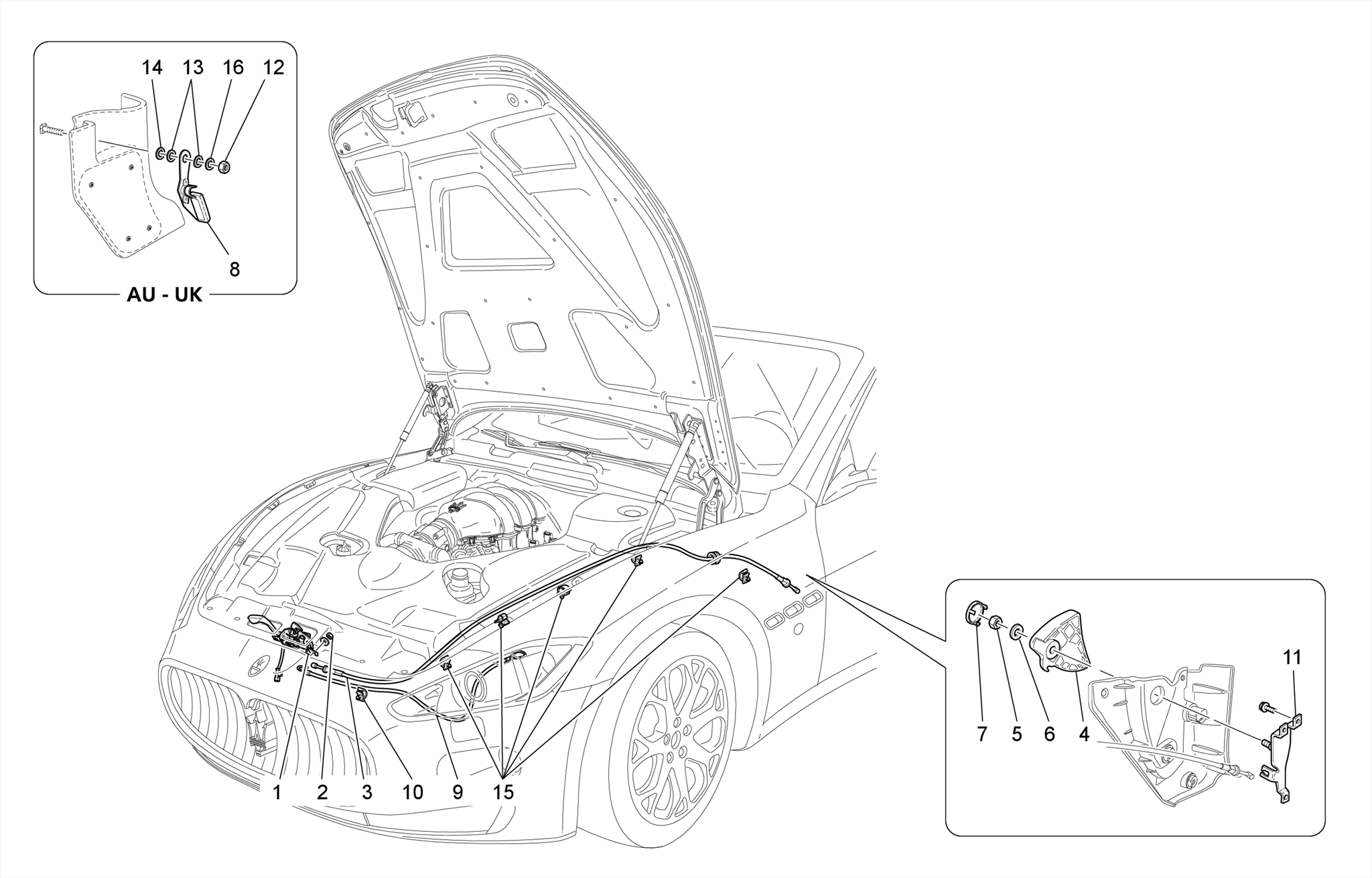 FRONT LID OPENING BUTTON