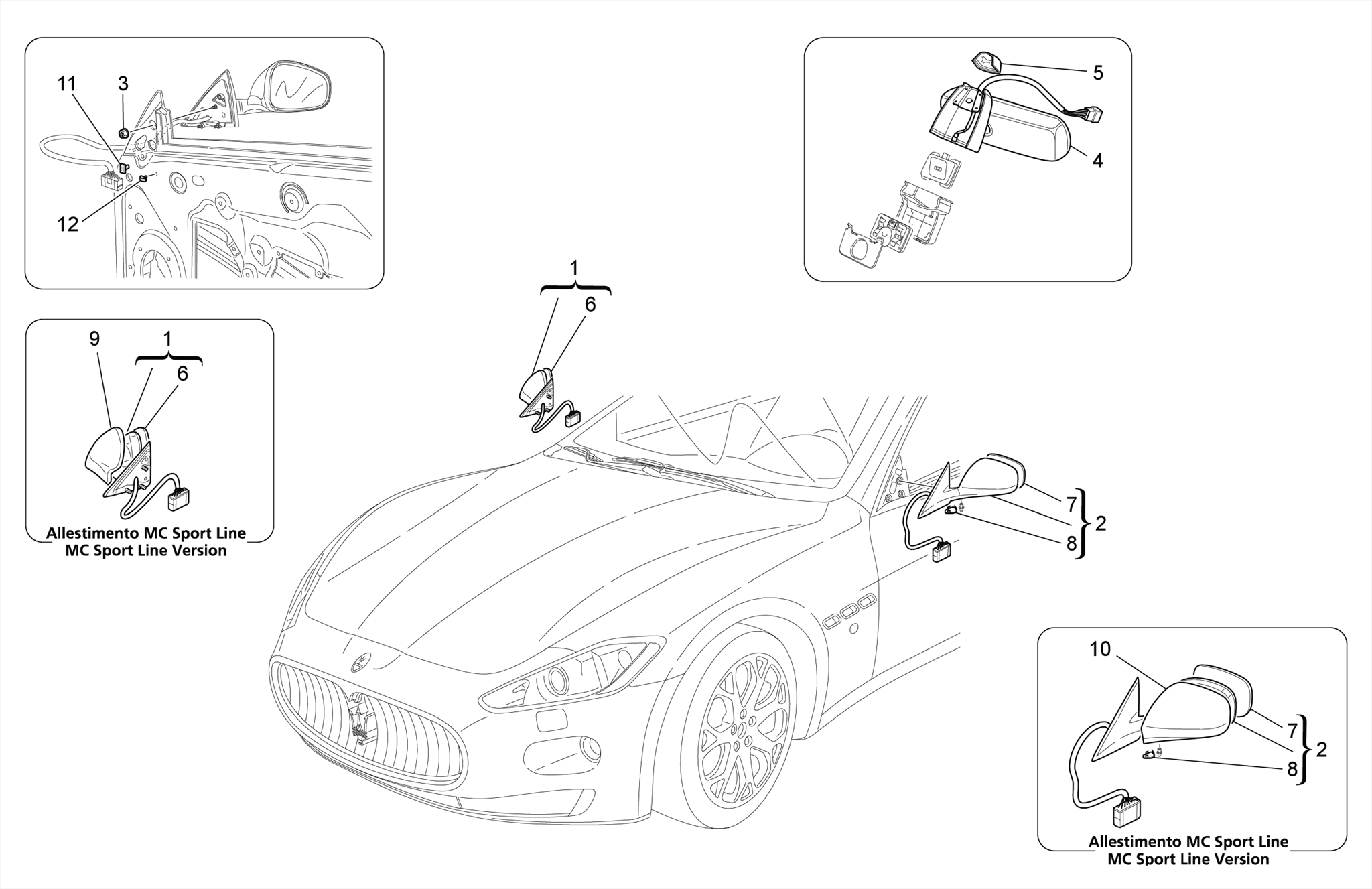 INTERNAL AND EXTERNAL REAR-VIEW MIRRORS