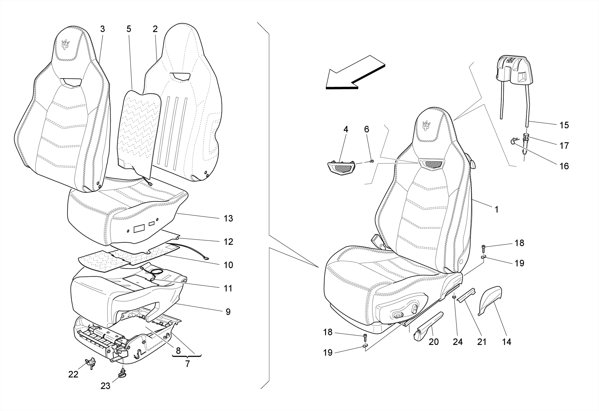 FRONT SEATS: TRIM PANELS