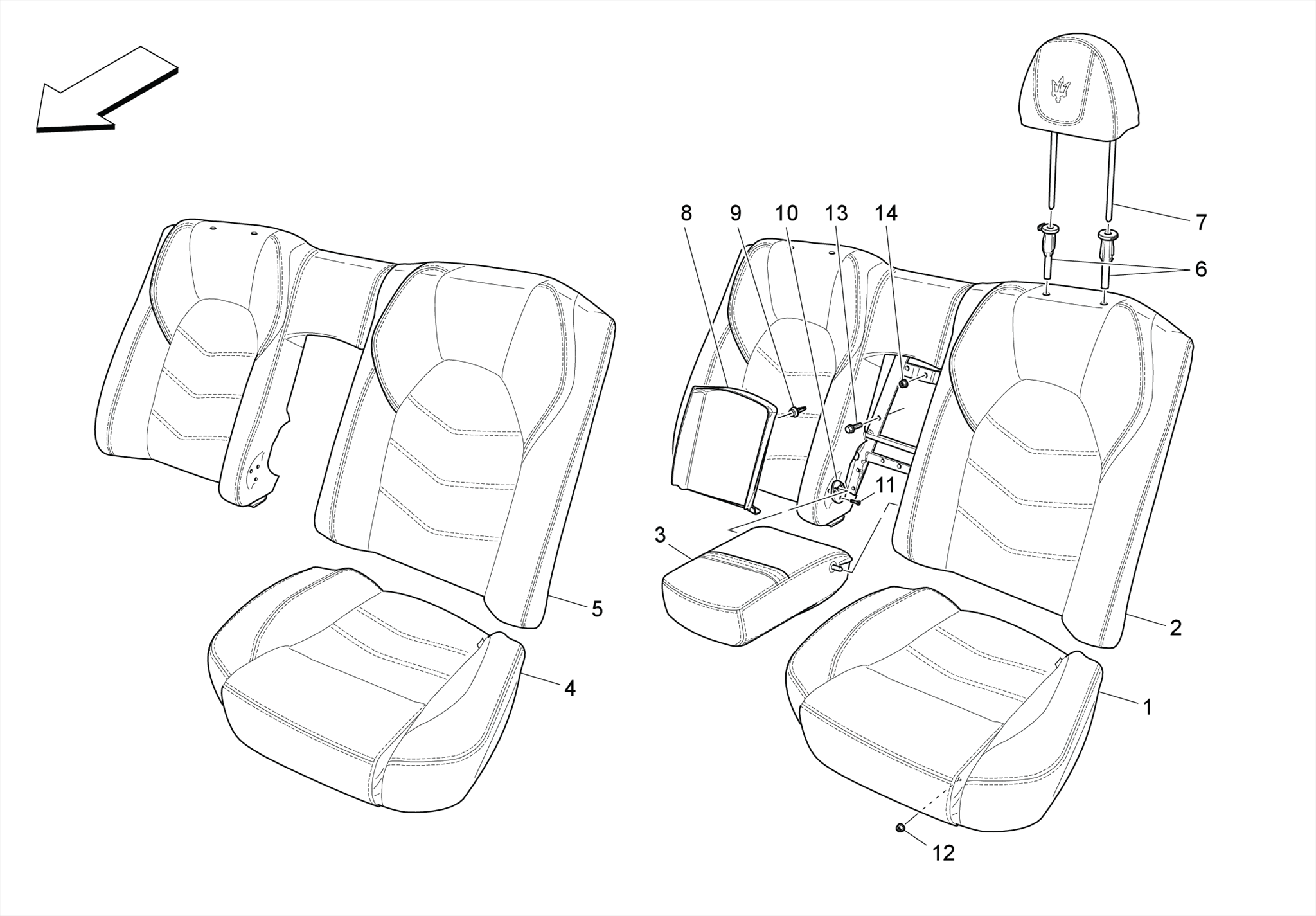 REAR SEATS: TRIM PANELS