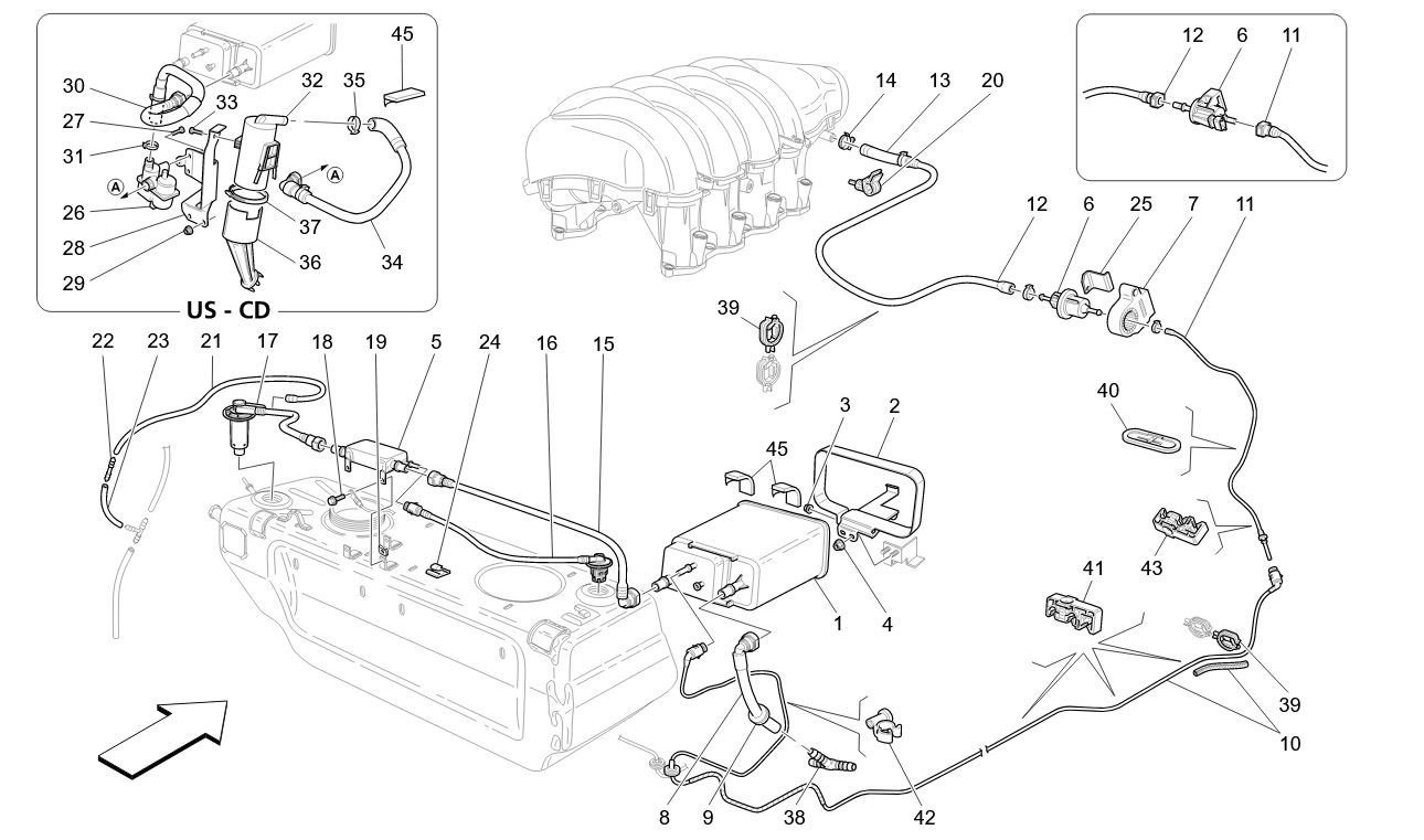 FUEL VAPOUR RECIRCULATION SYSTEM