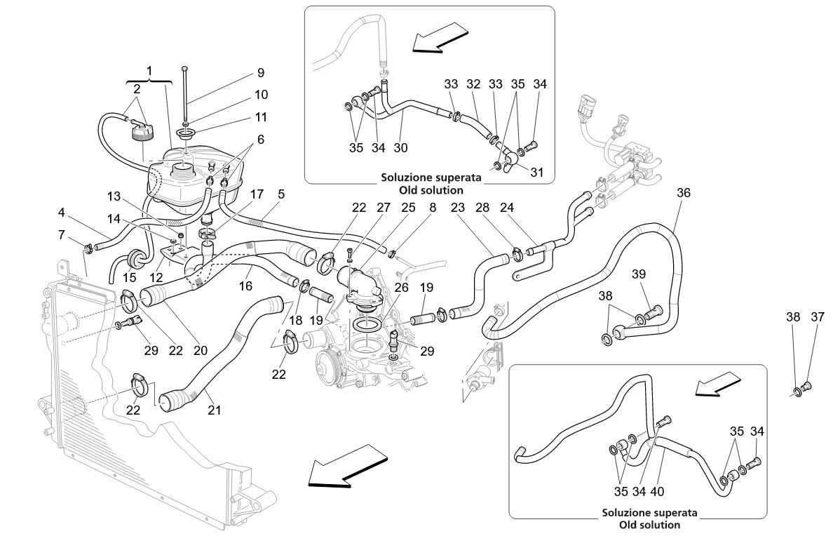 COOLING SYSTEM - NOURICE AND LINES