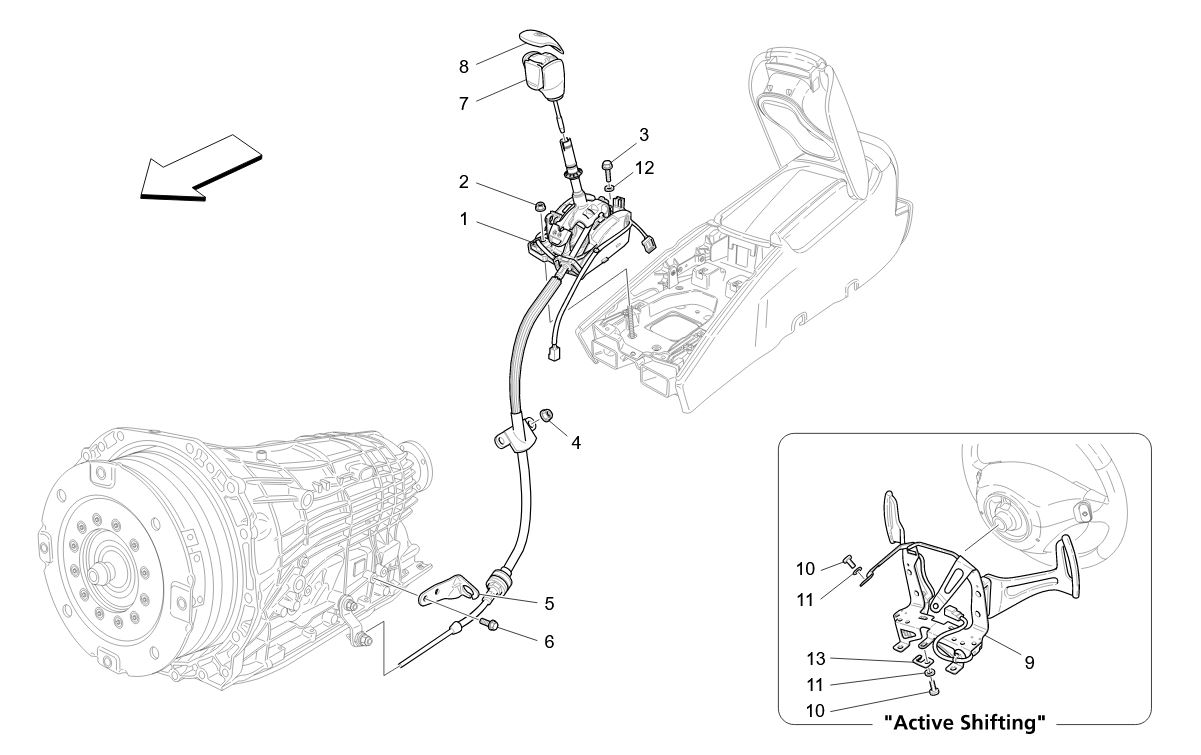 DRIVER CONTROLS FOR AUTOMATIC GEARBOX