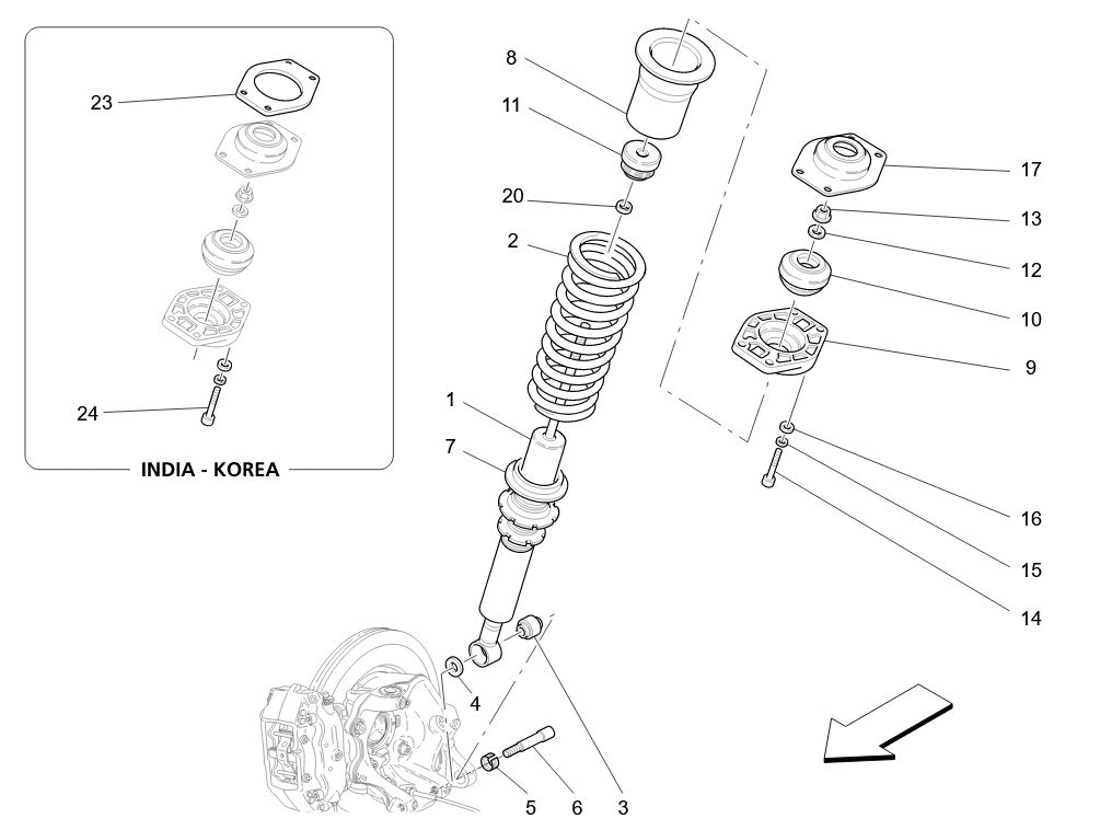 REAR SHOCK ABSORBER DEVICES