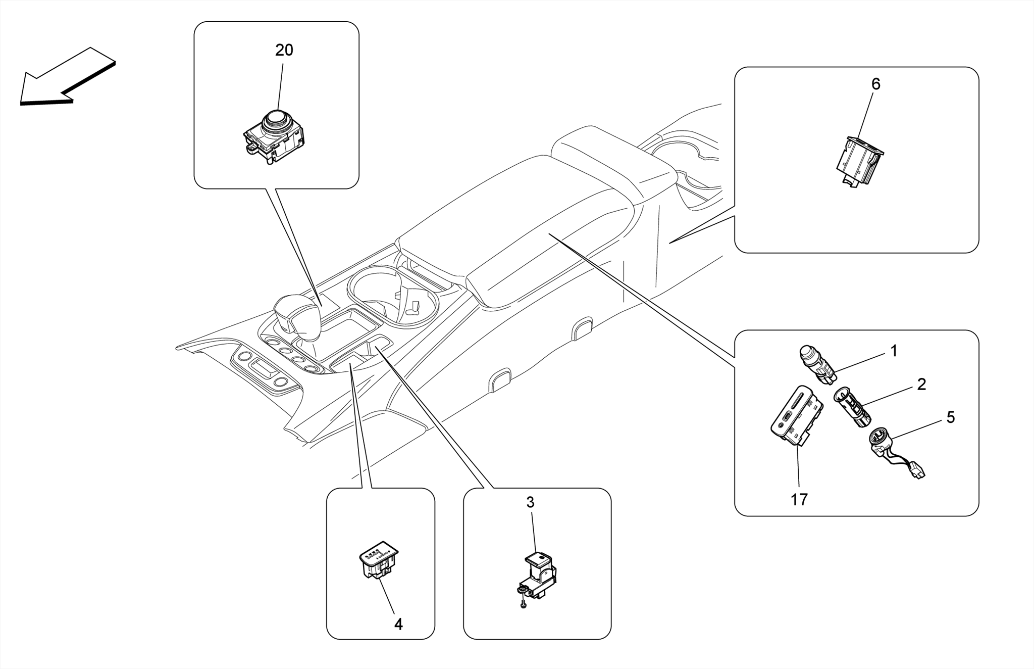 CENTRE CONSOLE DEVICES