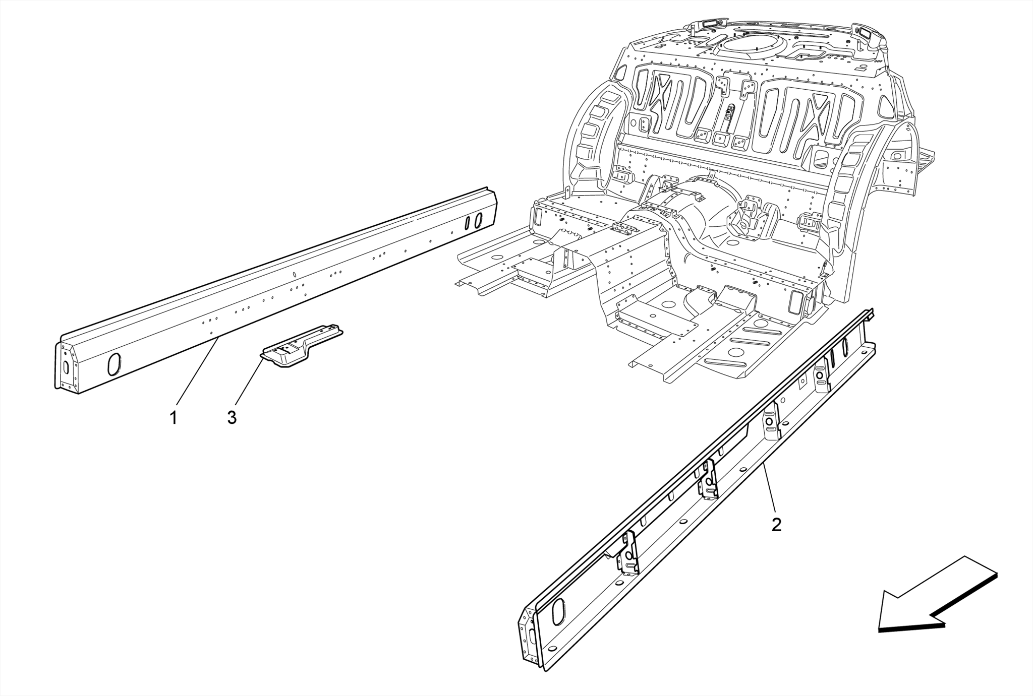 CENTRAL STRUCTURAL FRAMES AND SHEET PANELS
