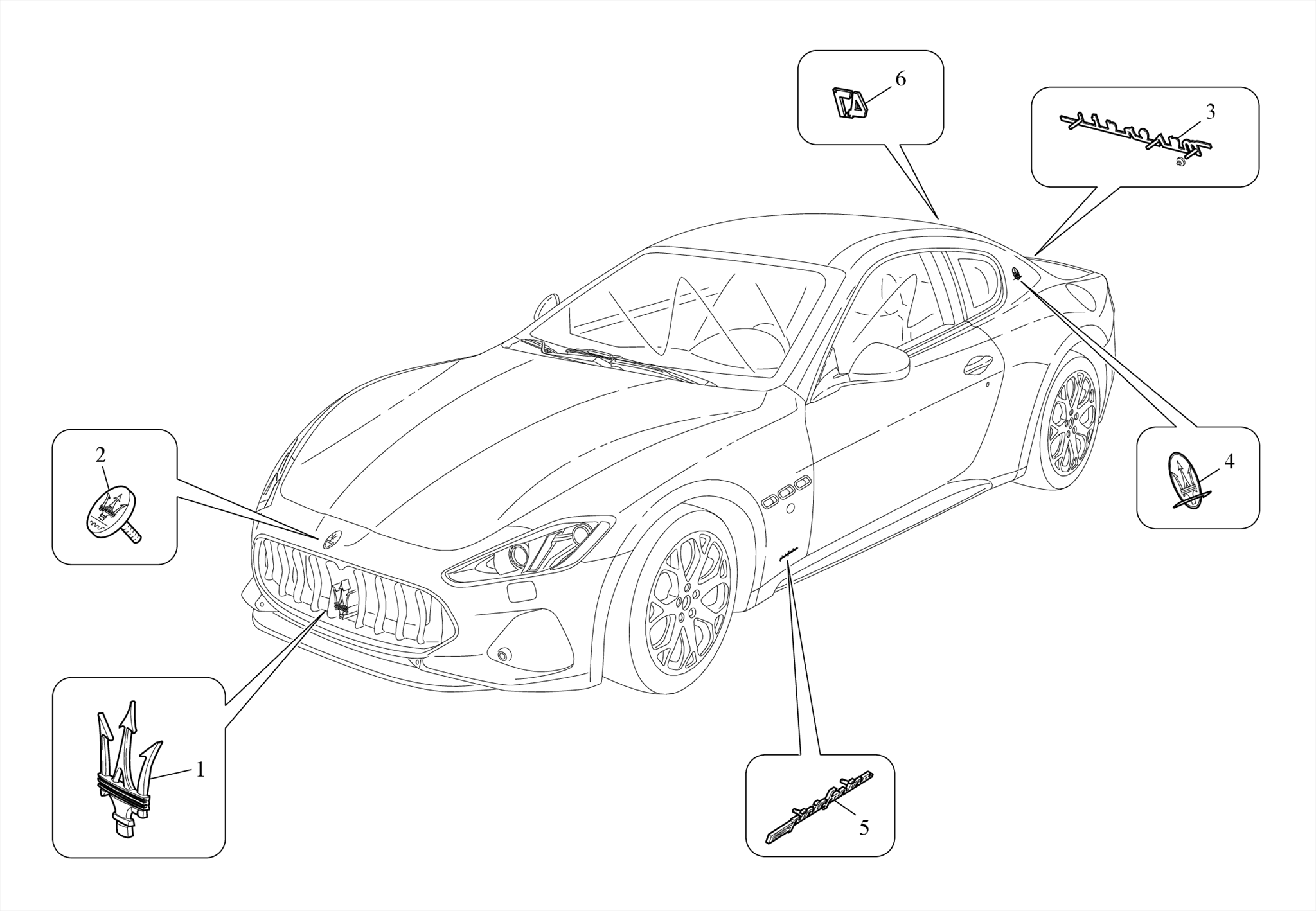 TRIMS, BRANDS AND SYMBOLS
