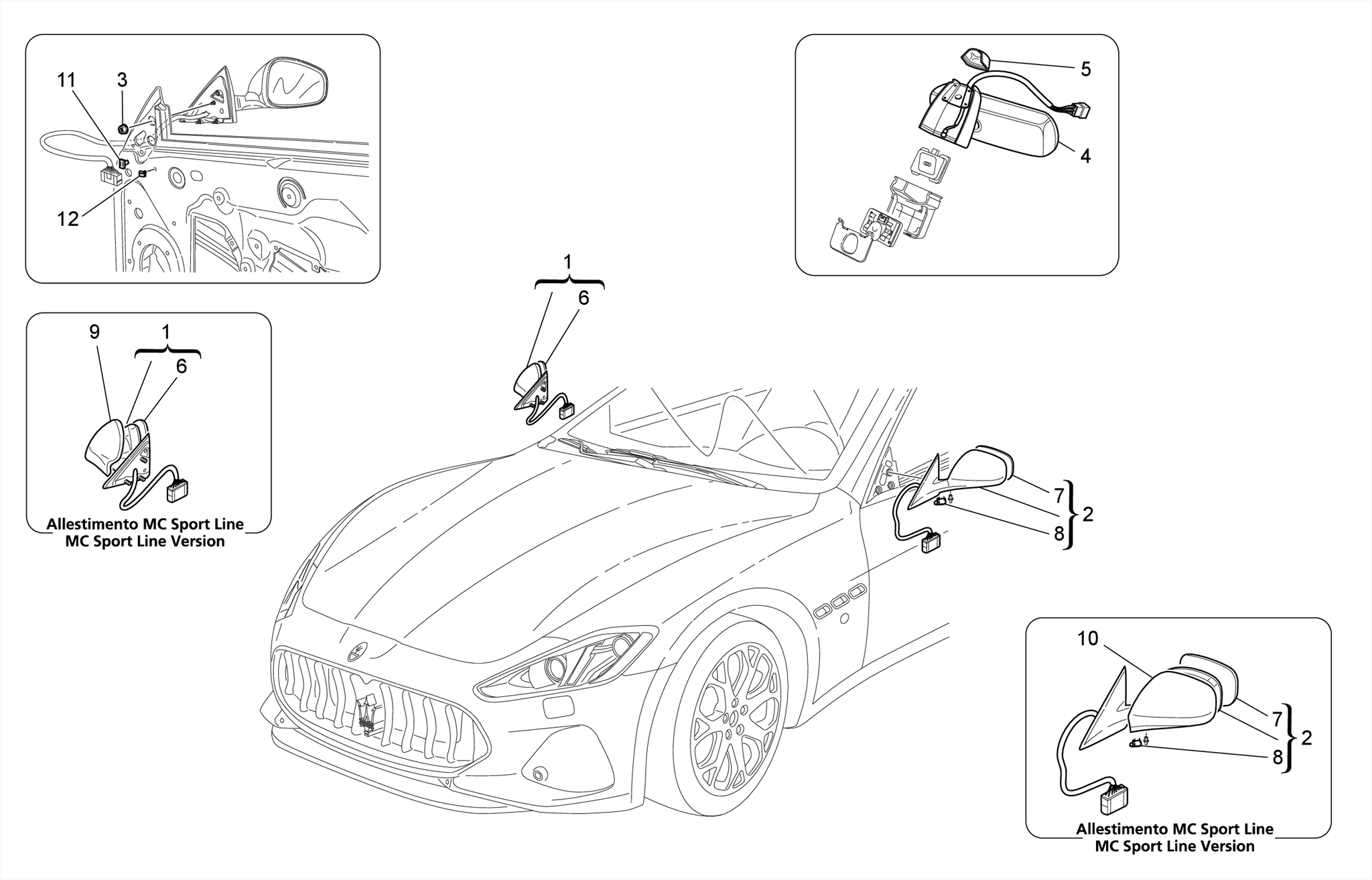 INTERNAL AND EXTERNAL REAR-VIEW MIRRORS