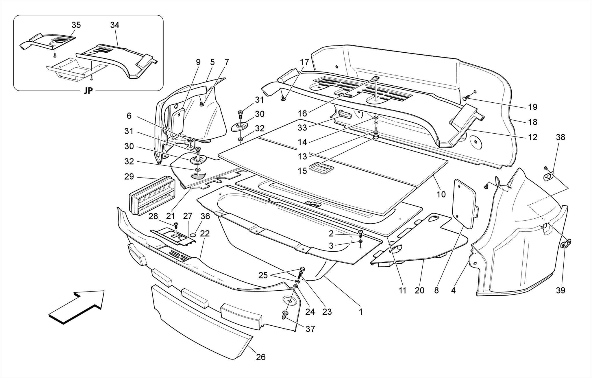 LUGGAGE COMPARTMENT MATS