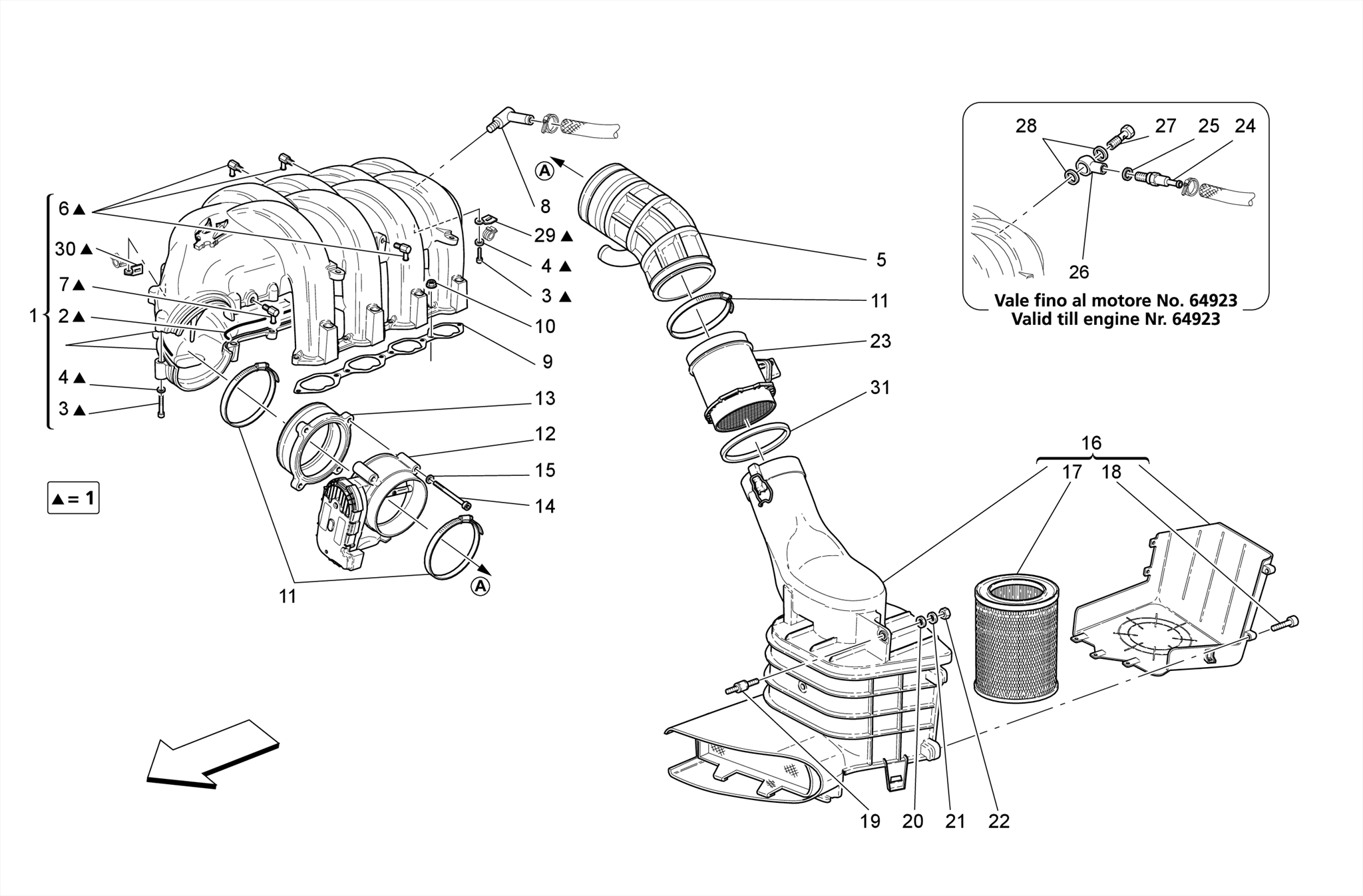 INTAKE MANIFOLD AND THROTTLE BODY