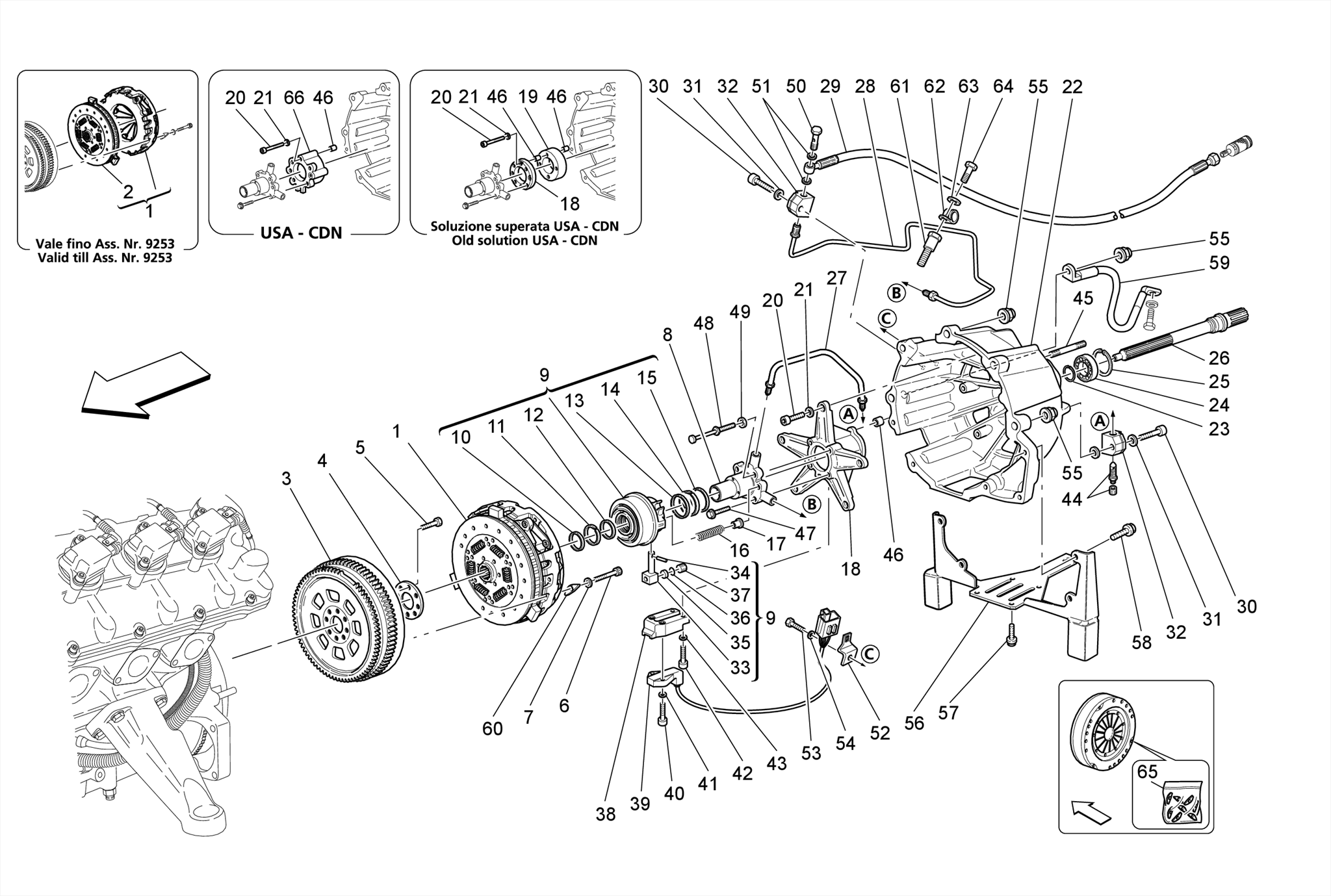 FRICTION DISCS AND HOUSING FOR F1 GEARBOX