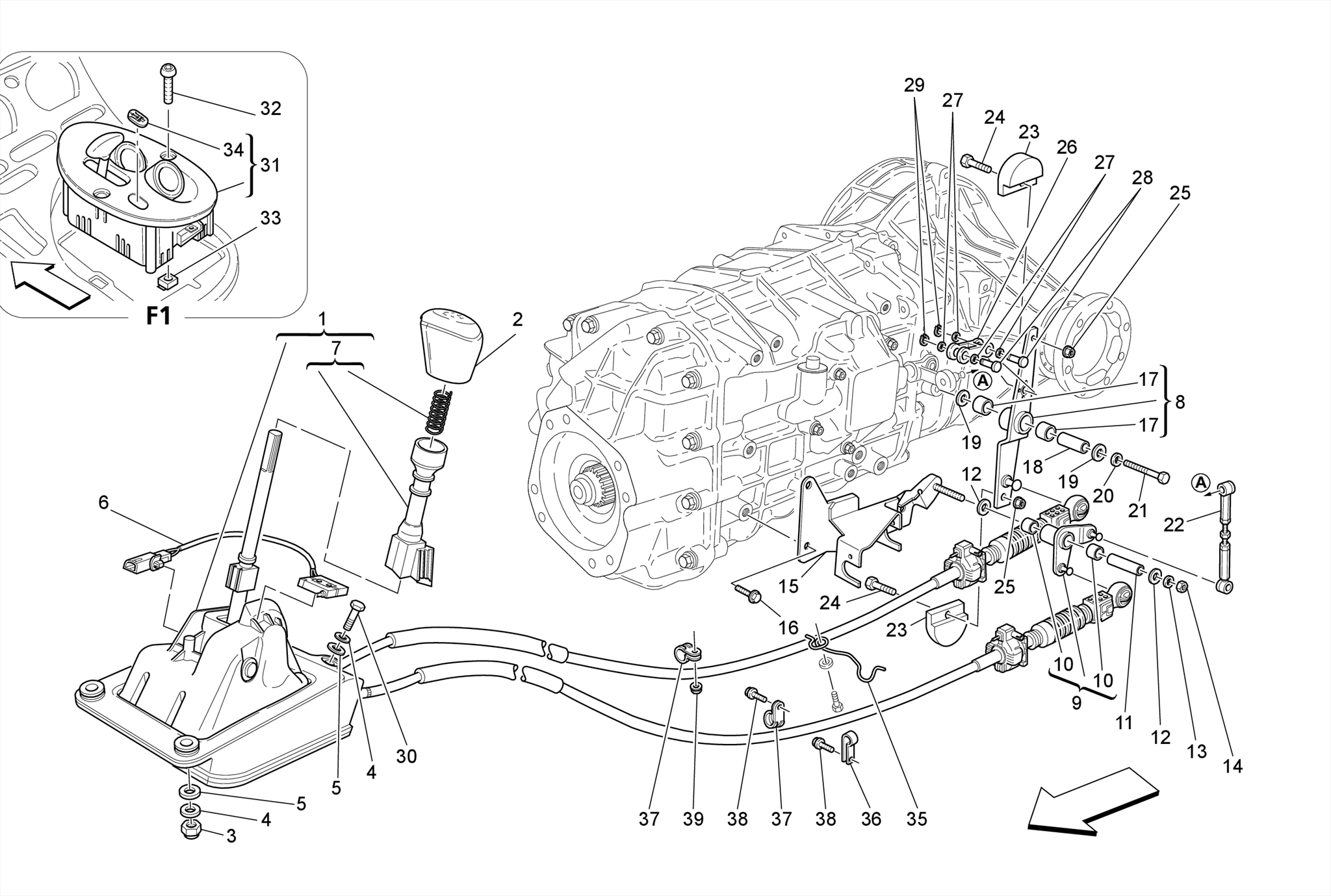 DRIVER CONTROLS FOR GEARBOX