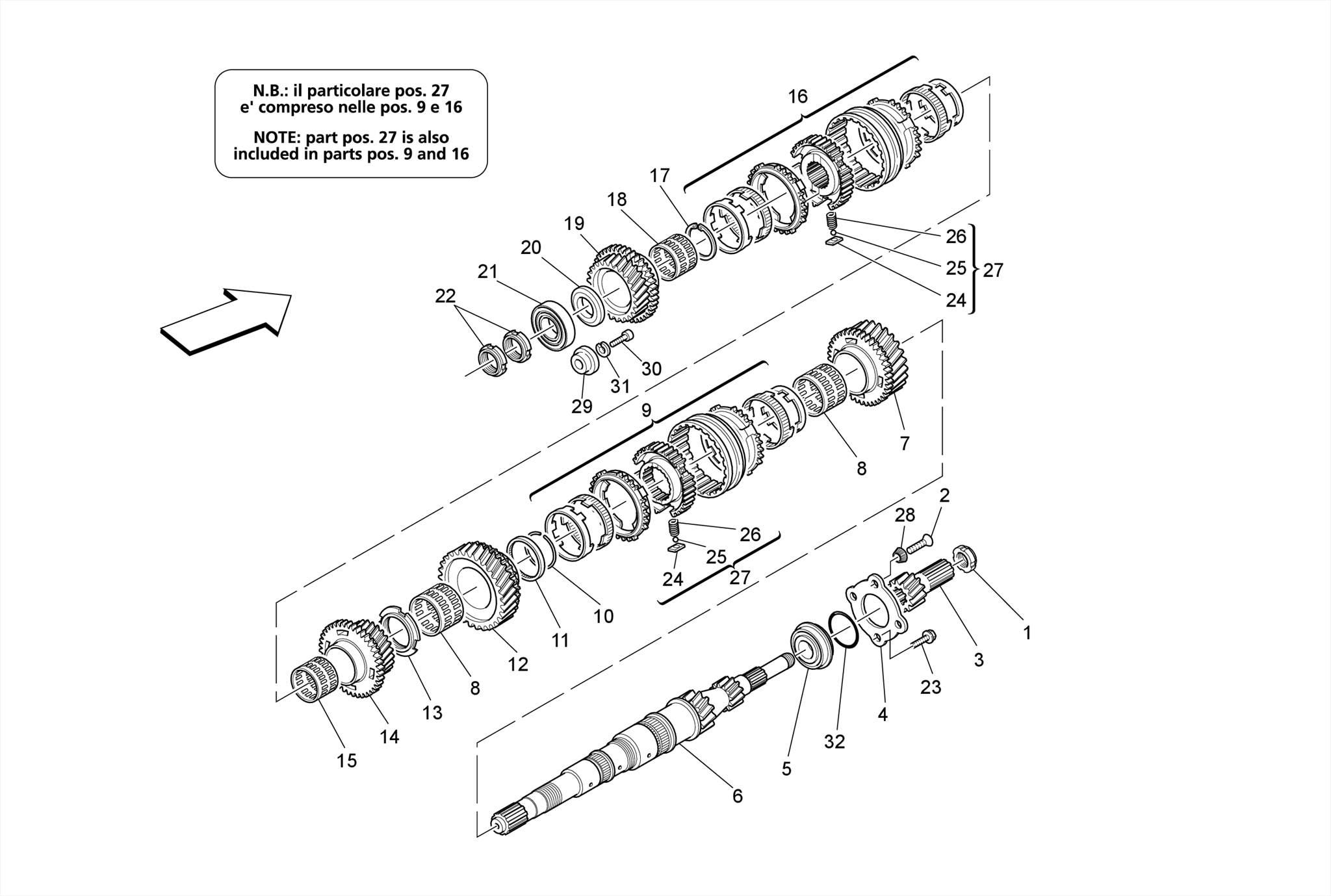 MAIN SHAFT GEARS