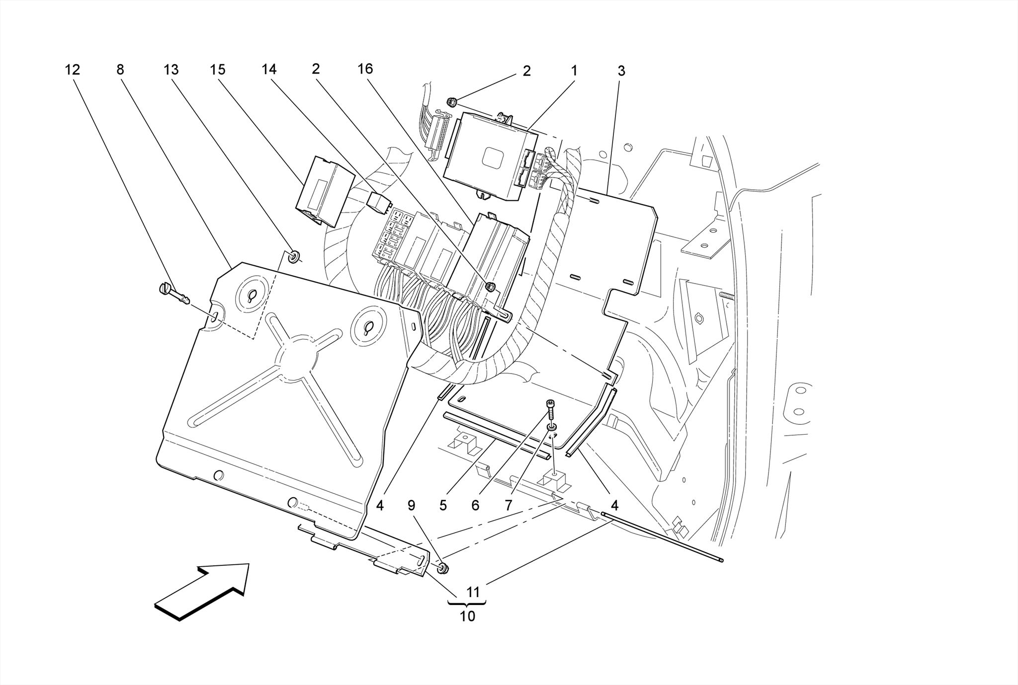 PASSENGER COMPARTMENT CONTROL UNITS