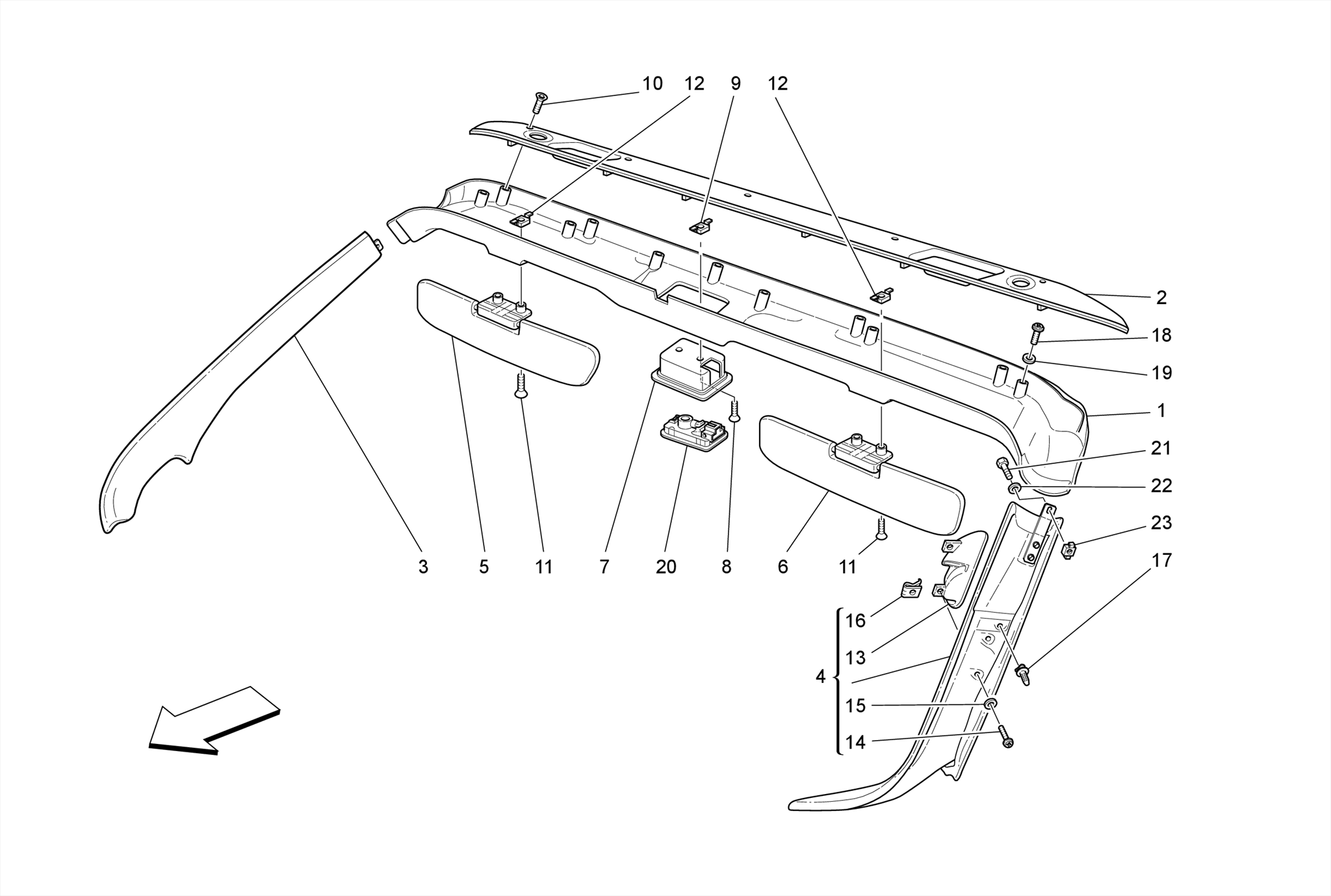 ROOF PANEL UPHOLSTERY AND ACCESSORIES