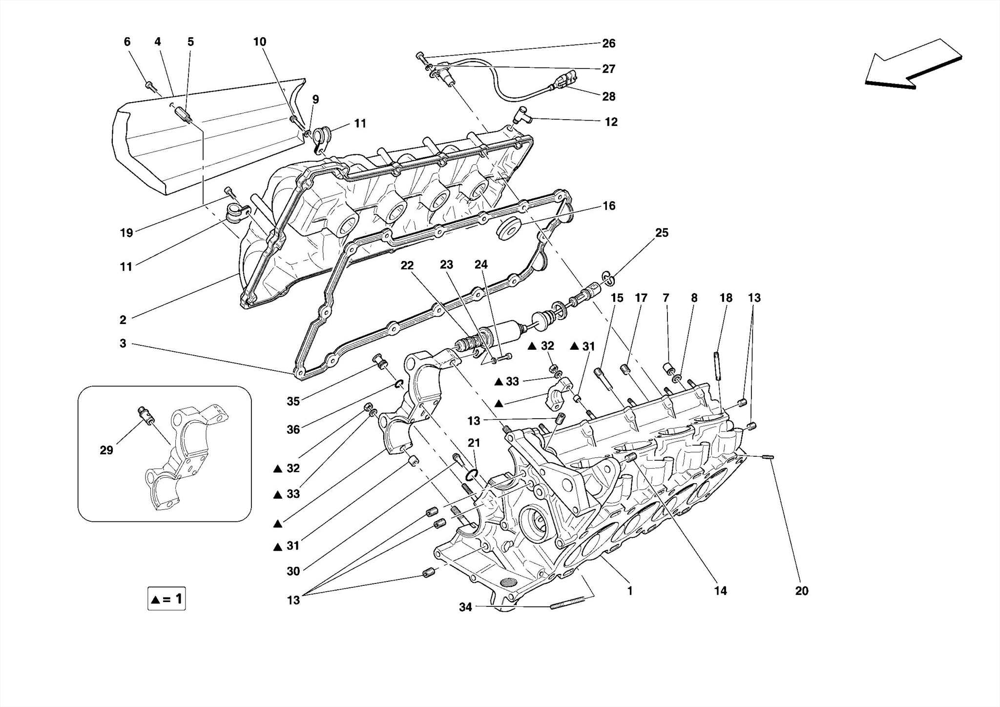 0003 - RIGHT HAND CYLINDER HEAD