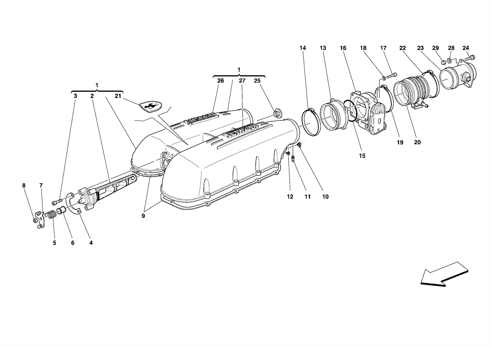 0015 - INTAKE MANIFOLD COVER