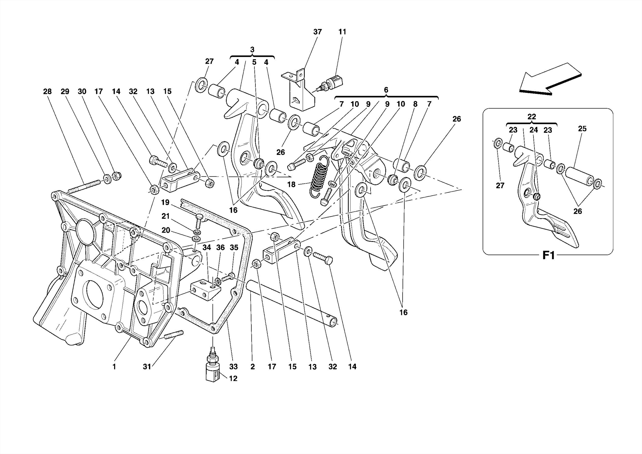 0026 - PEDAL BOARD -Applicable for GD-