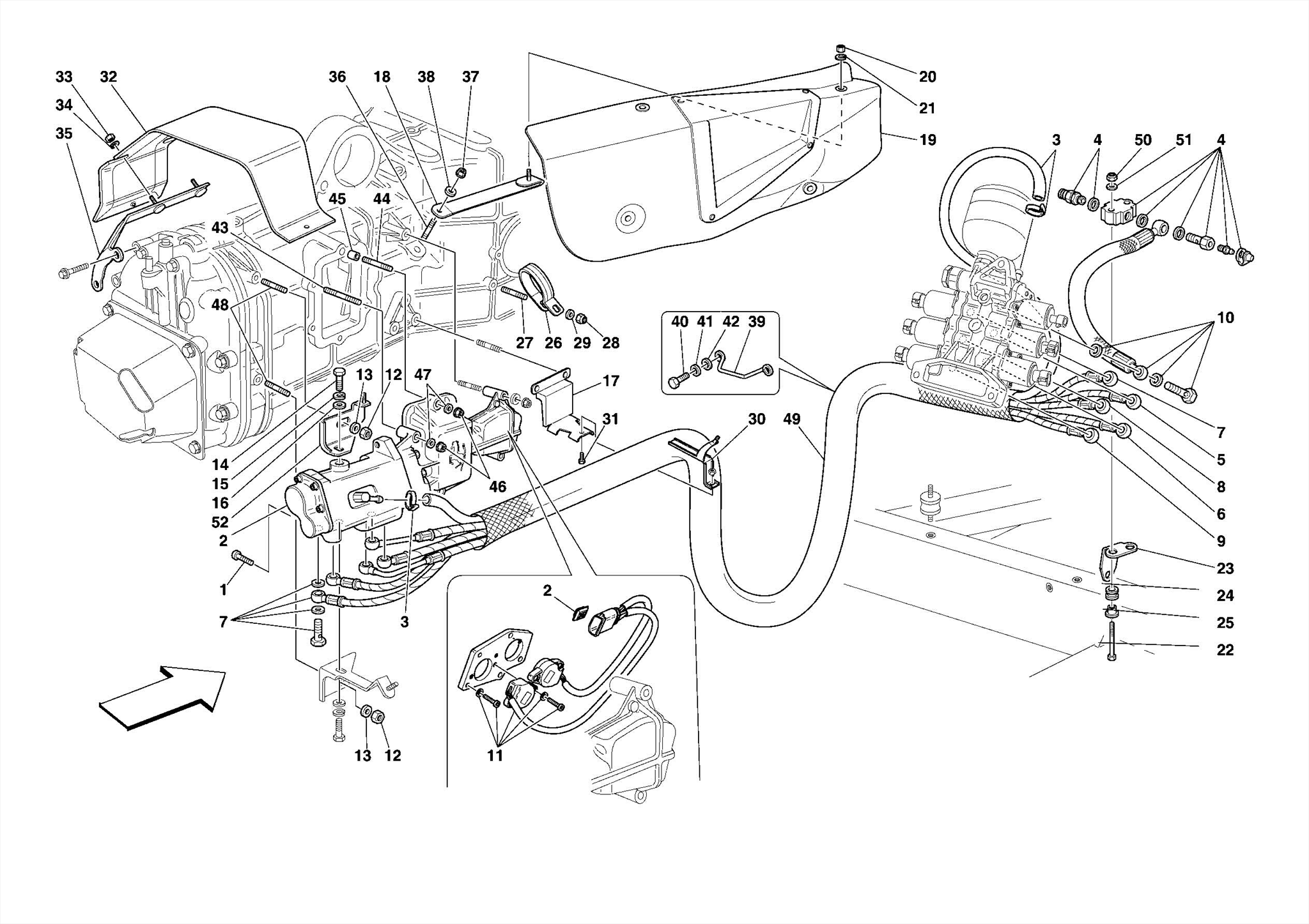 0027 - F1 GEARBOX AND CLUTCH HYDRAULIC CONTROL -Applicable for F1-